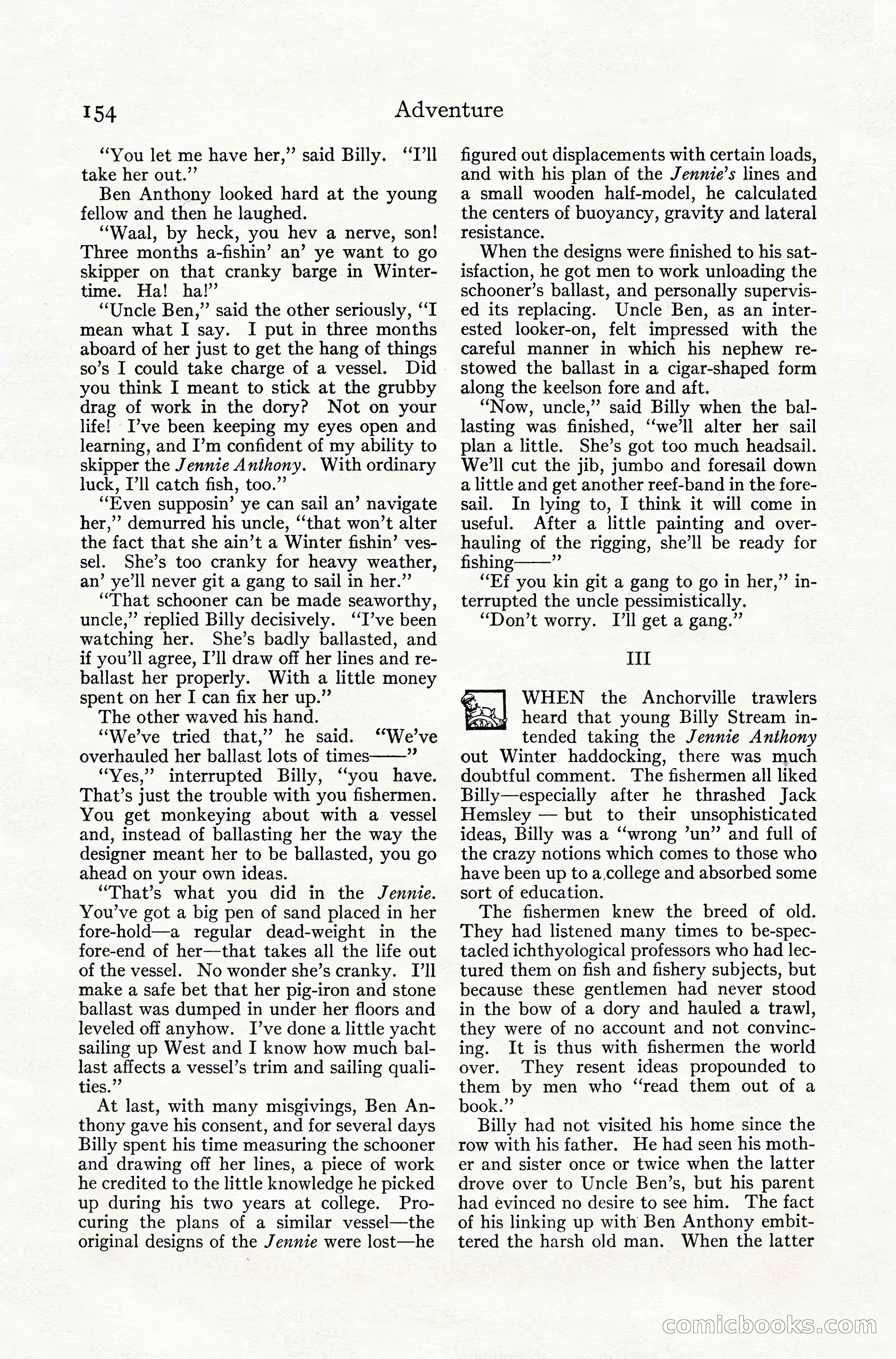 Adventure Magazine, July 1916 — page 156 of 228