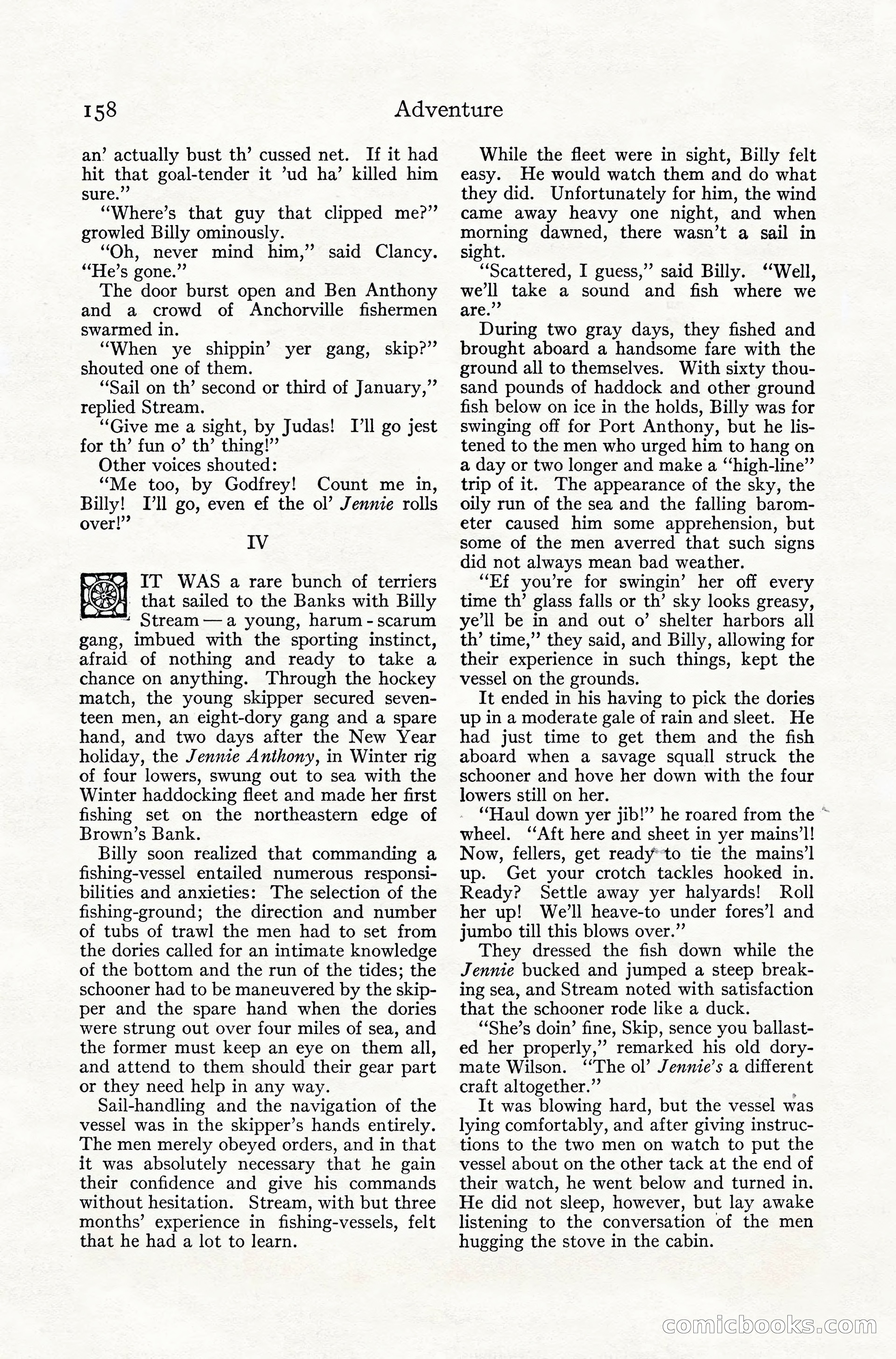 Adventure Magazine, July 1916 — page 160 of 228