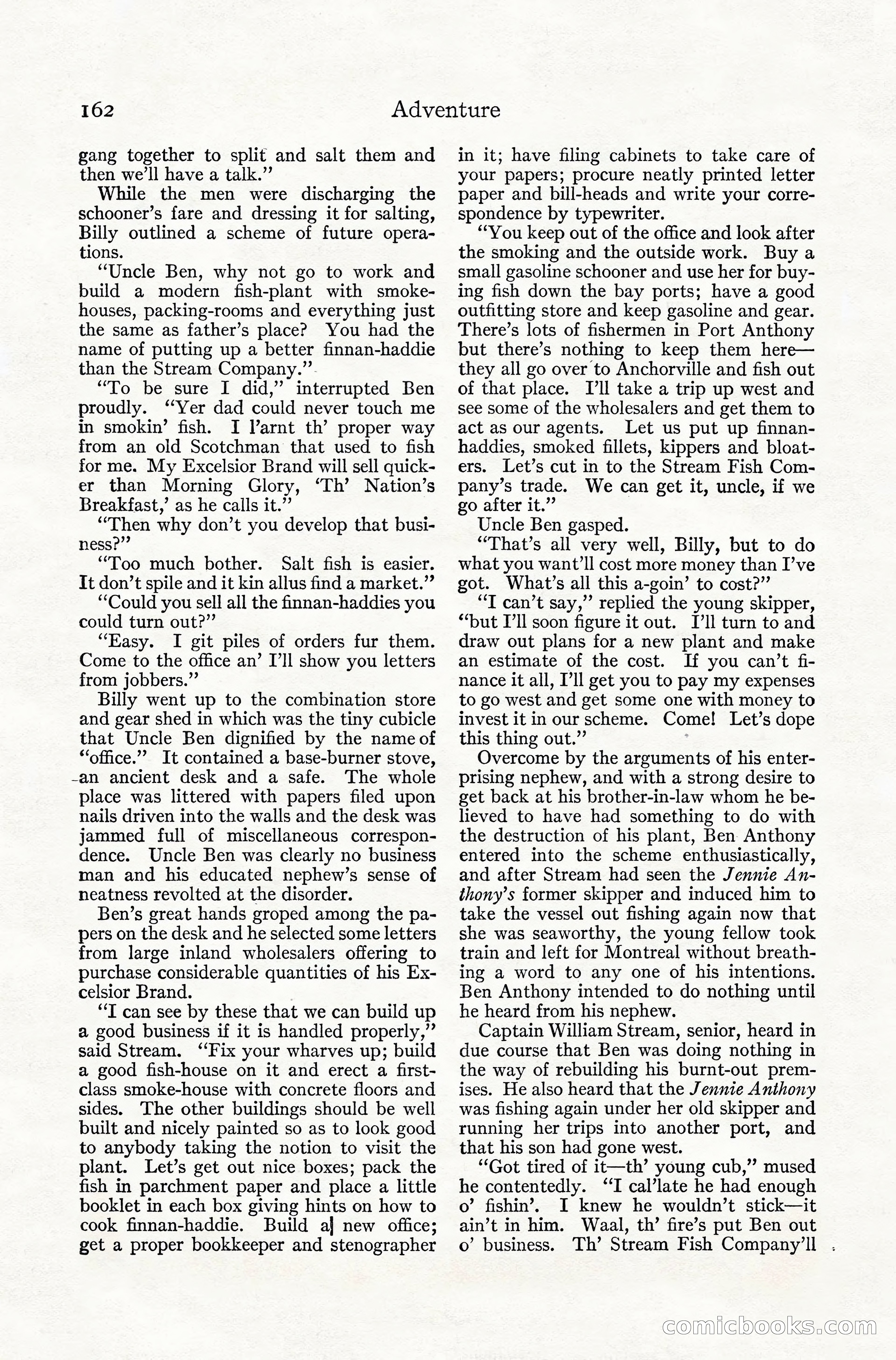 Adventure Magazine, July 1916 — page 164 of 228