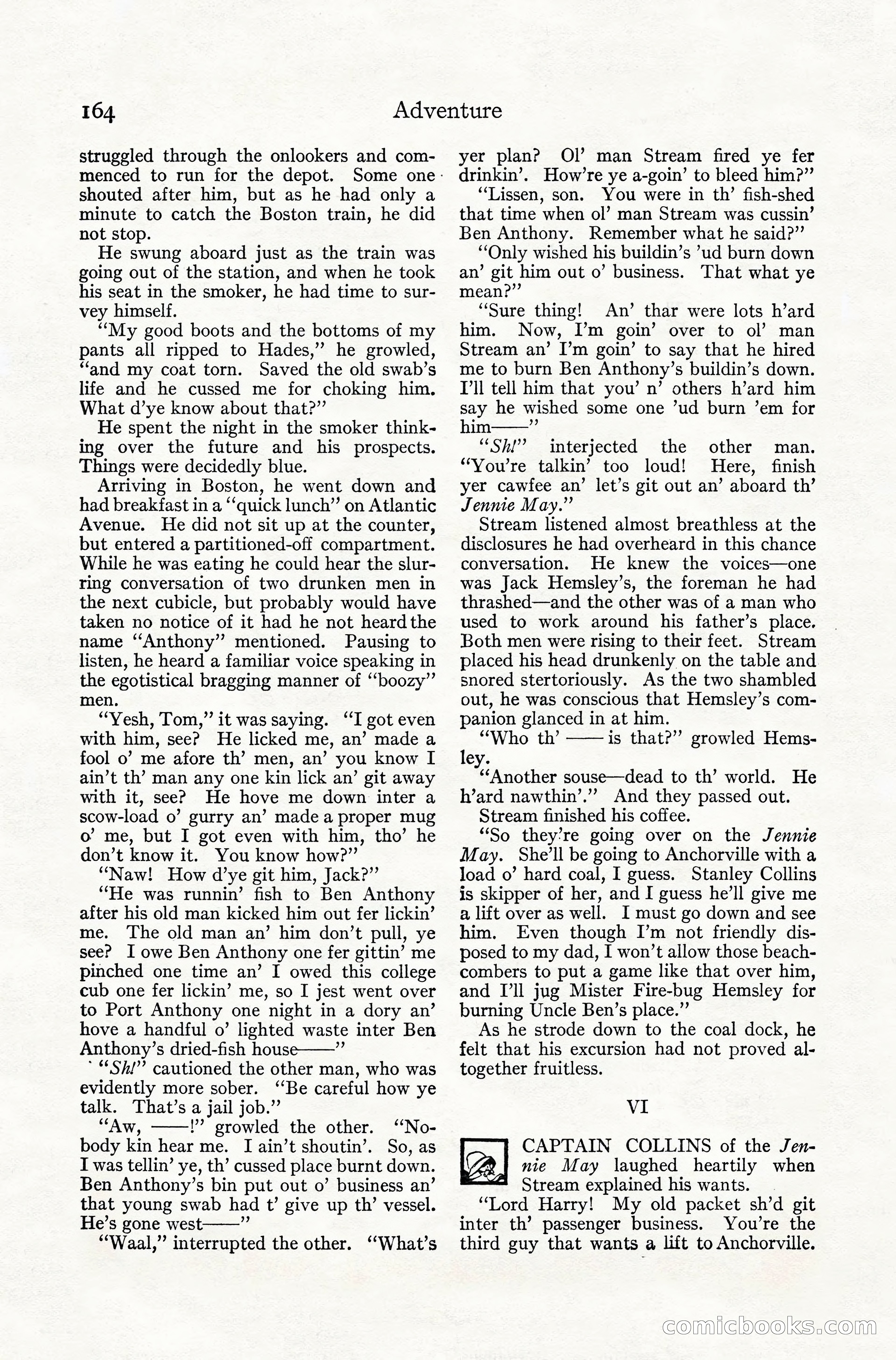 Adventure Magazine, July 1916 — page 166 of 228