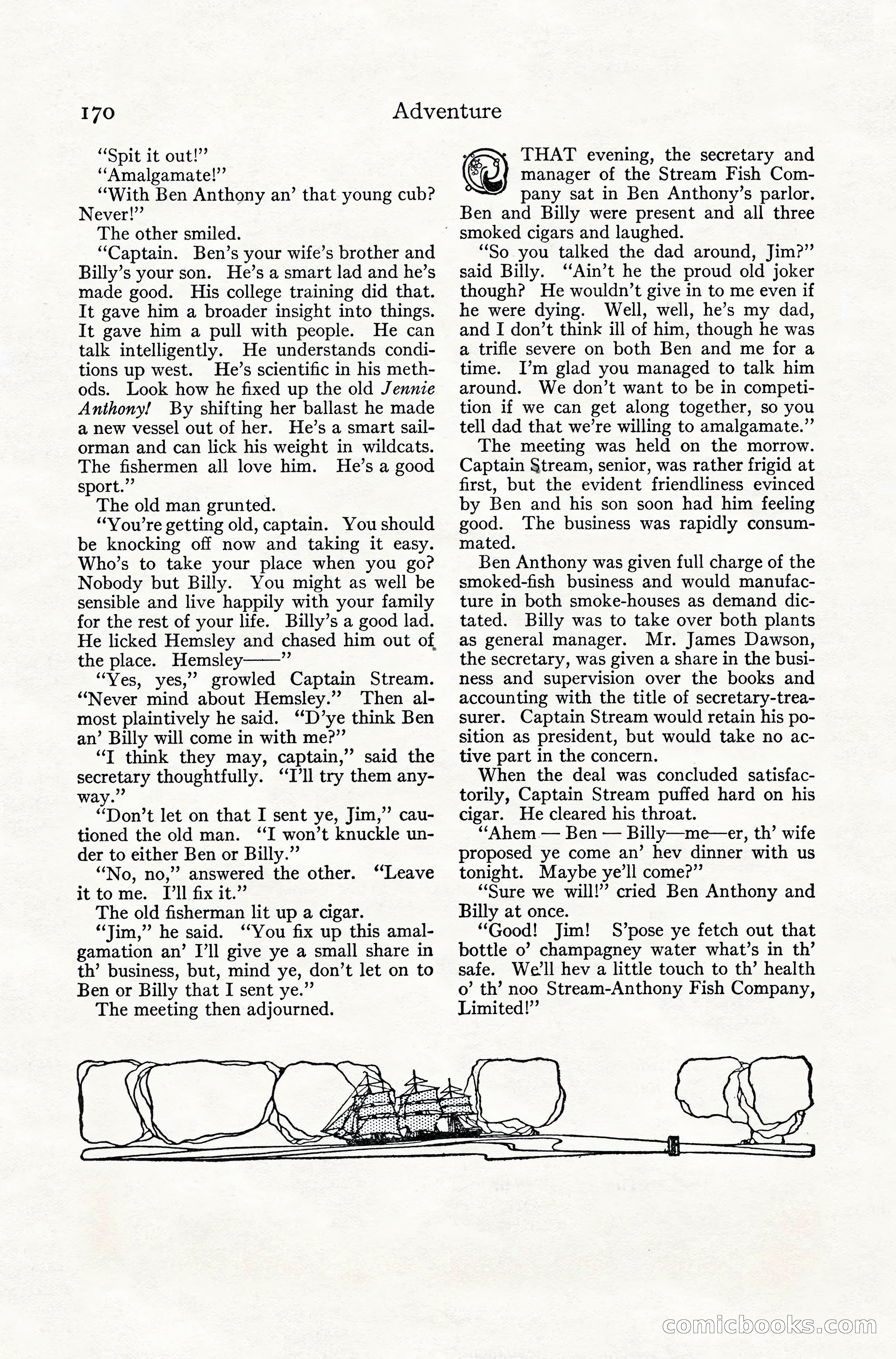 Adventure Magazine, July 1916 — page 172 of 228