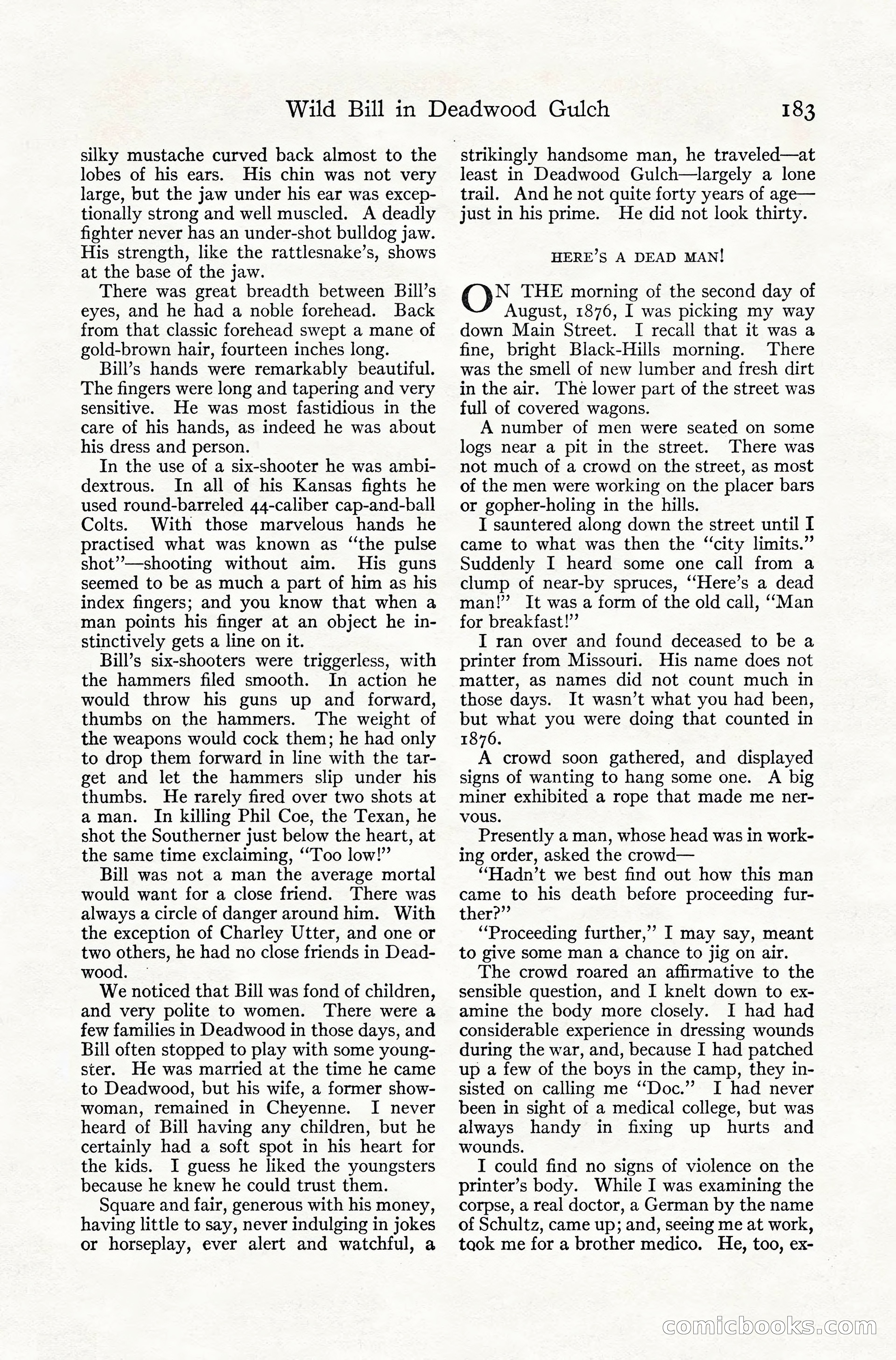 Adventure Magazine, July 1916 — page 185 of 228