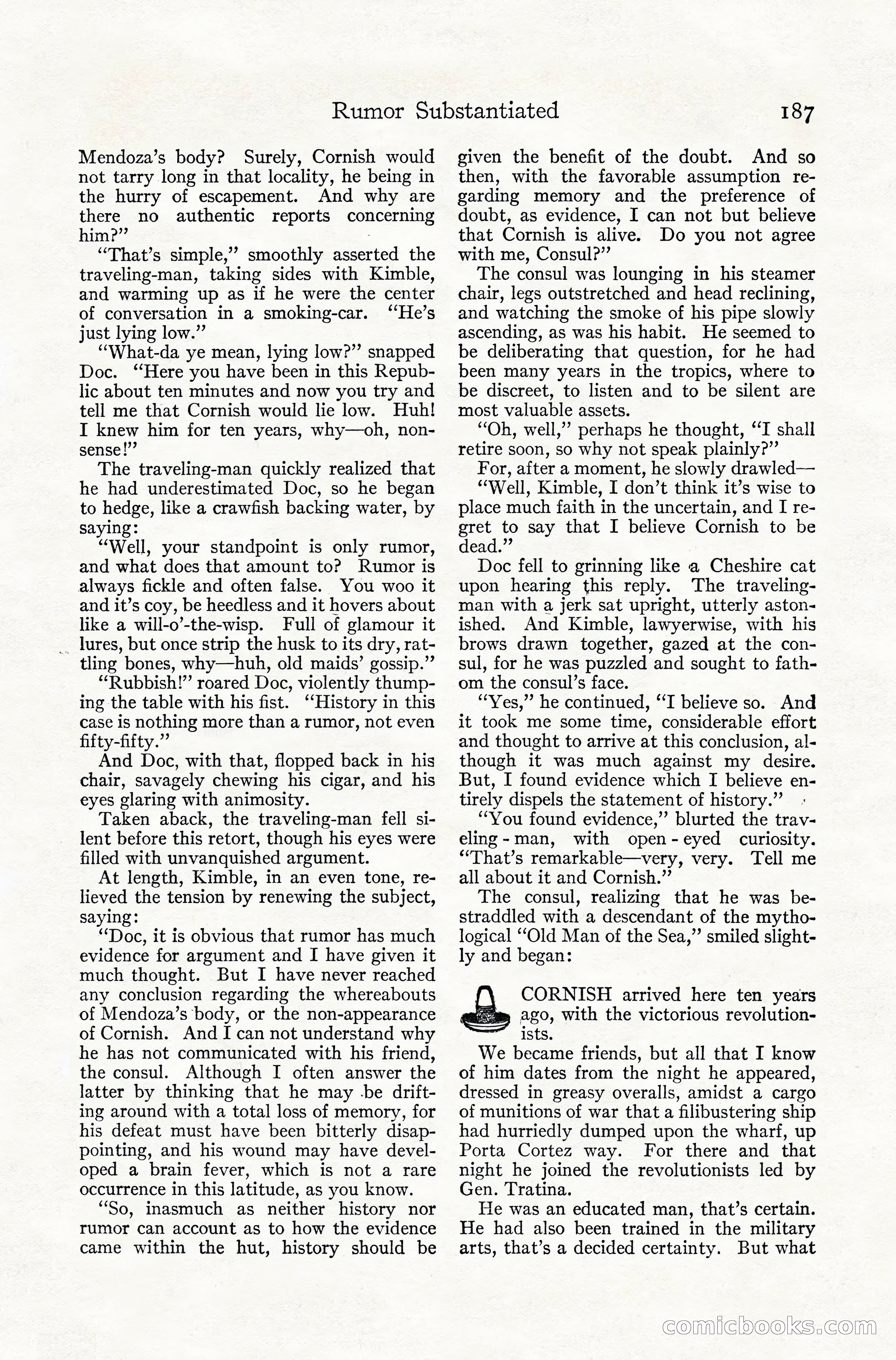 Adventure Magazine, July 1916 — page 189 of 228