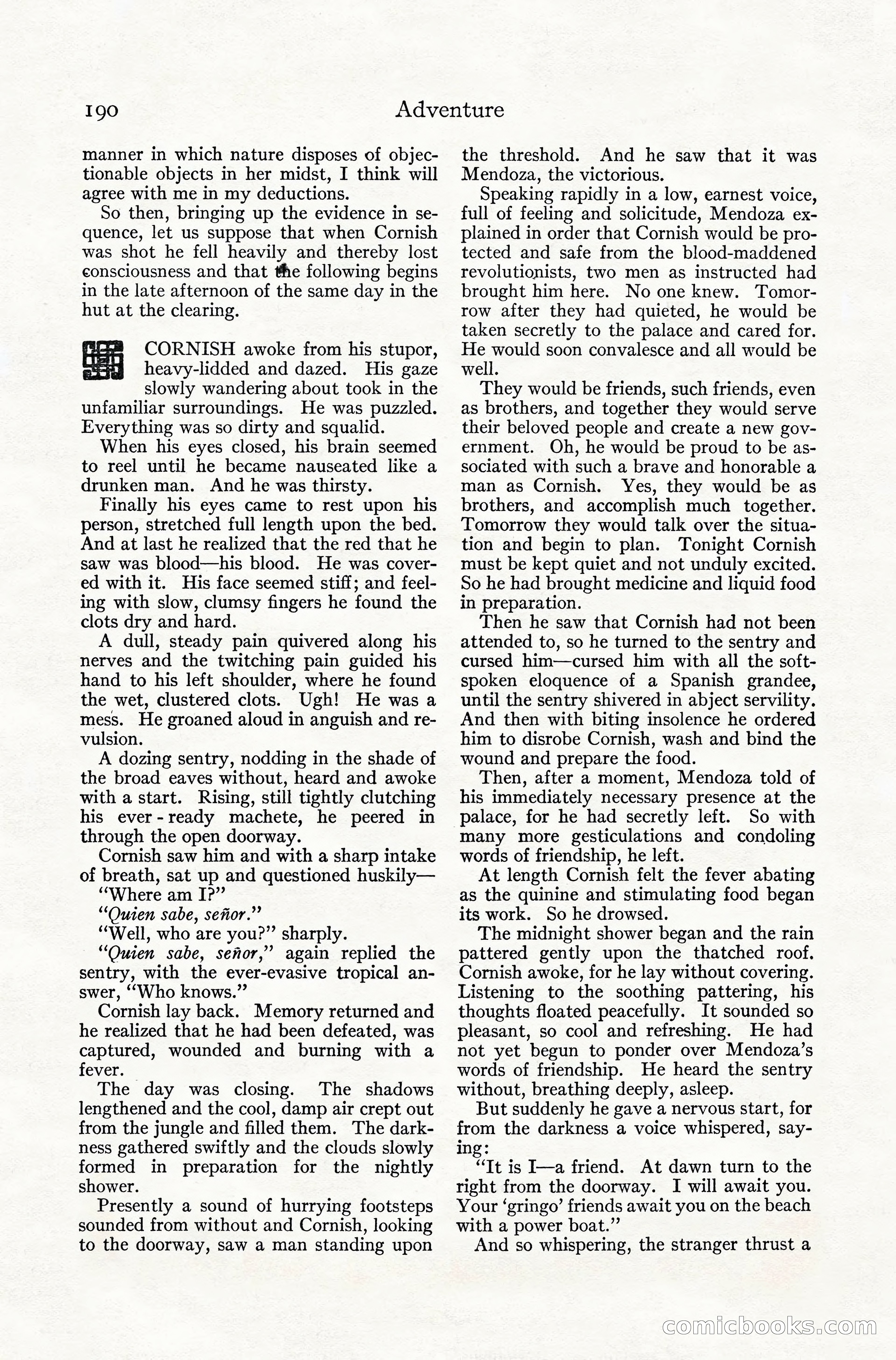 Adventure Magazine, July 1916 — page 192 of 228