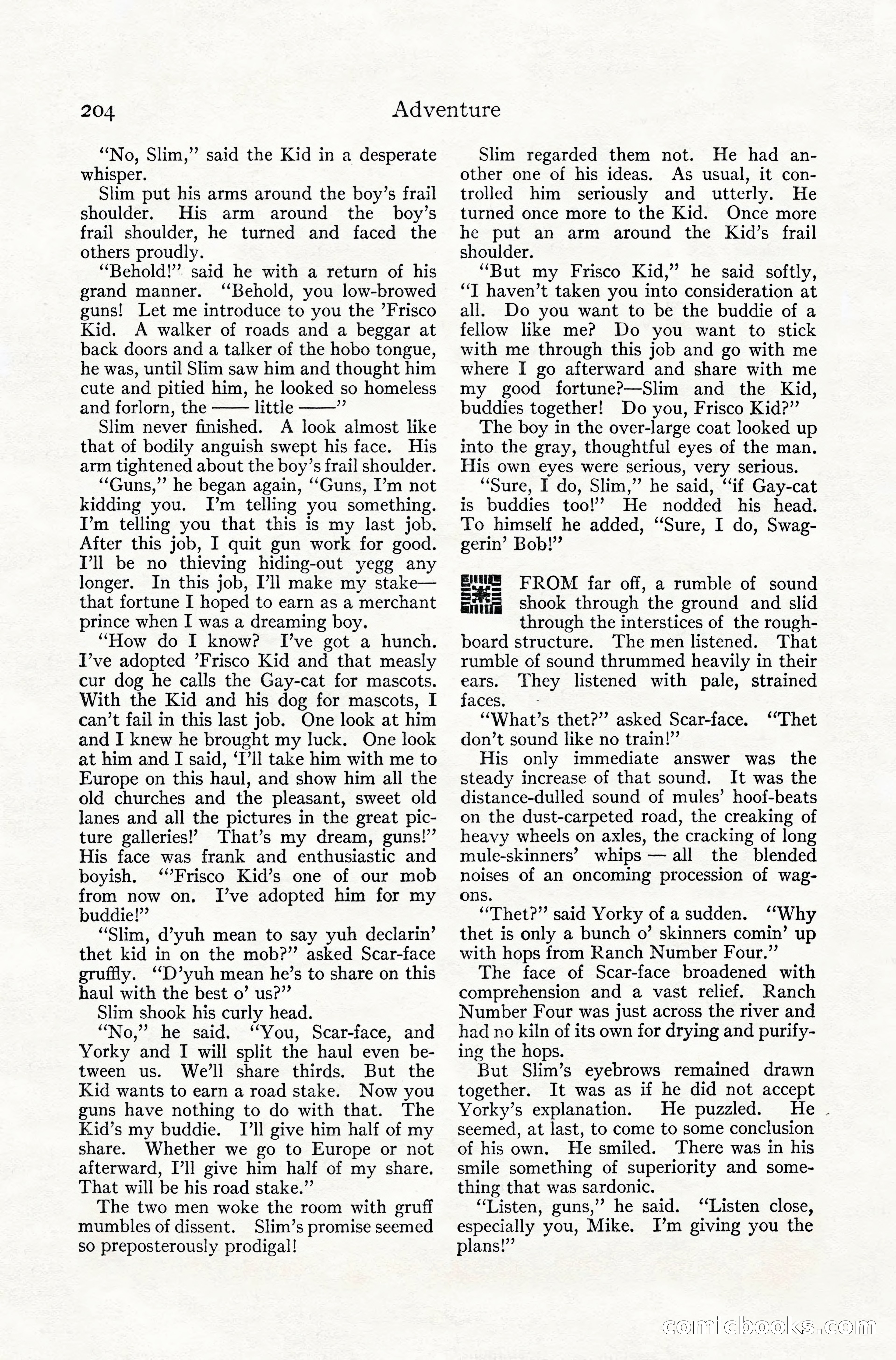 Adventure Magazine, July 1916 — page 206 of 228