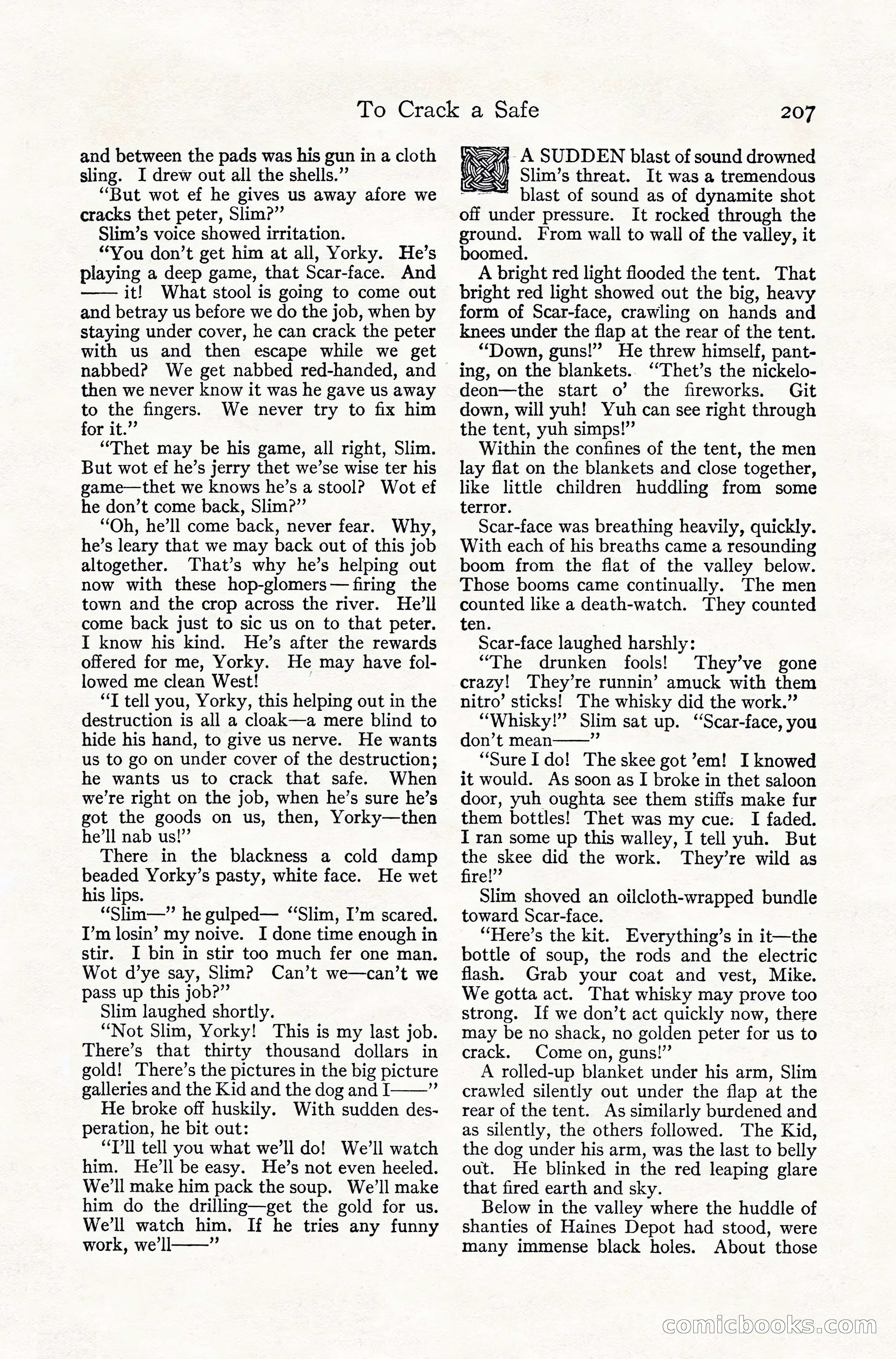 Adventure Magazine, July 1916 — page 209 of 228