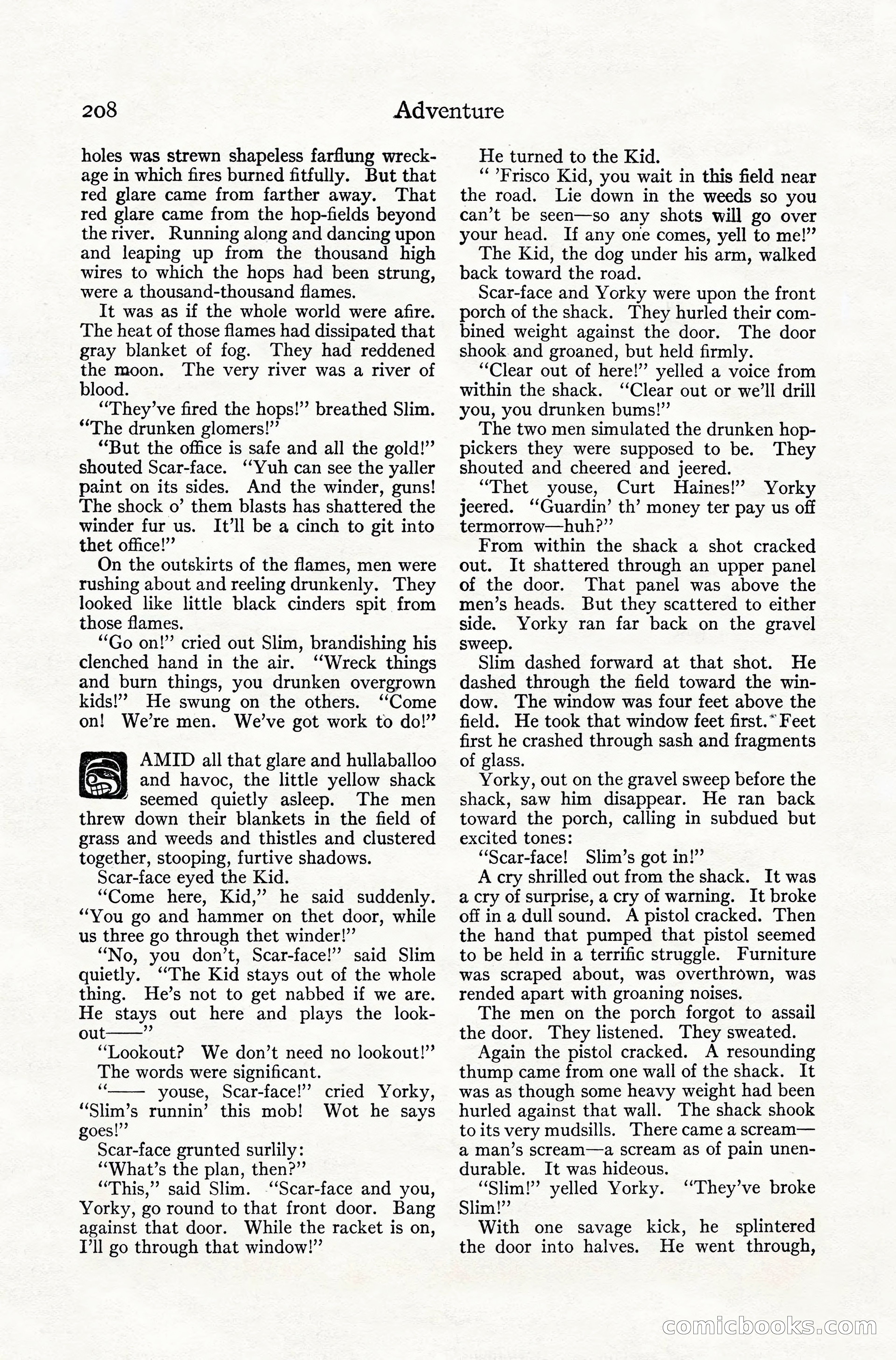 Adventure Magazine, July 1916 — page 210 of 228