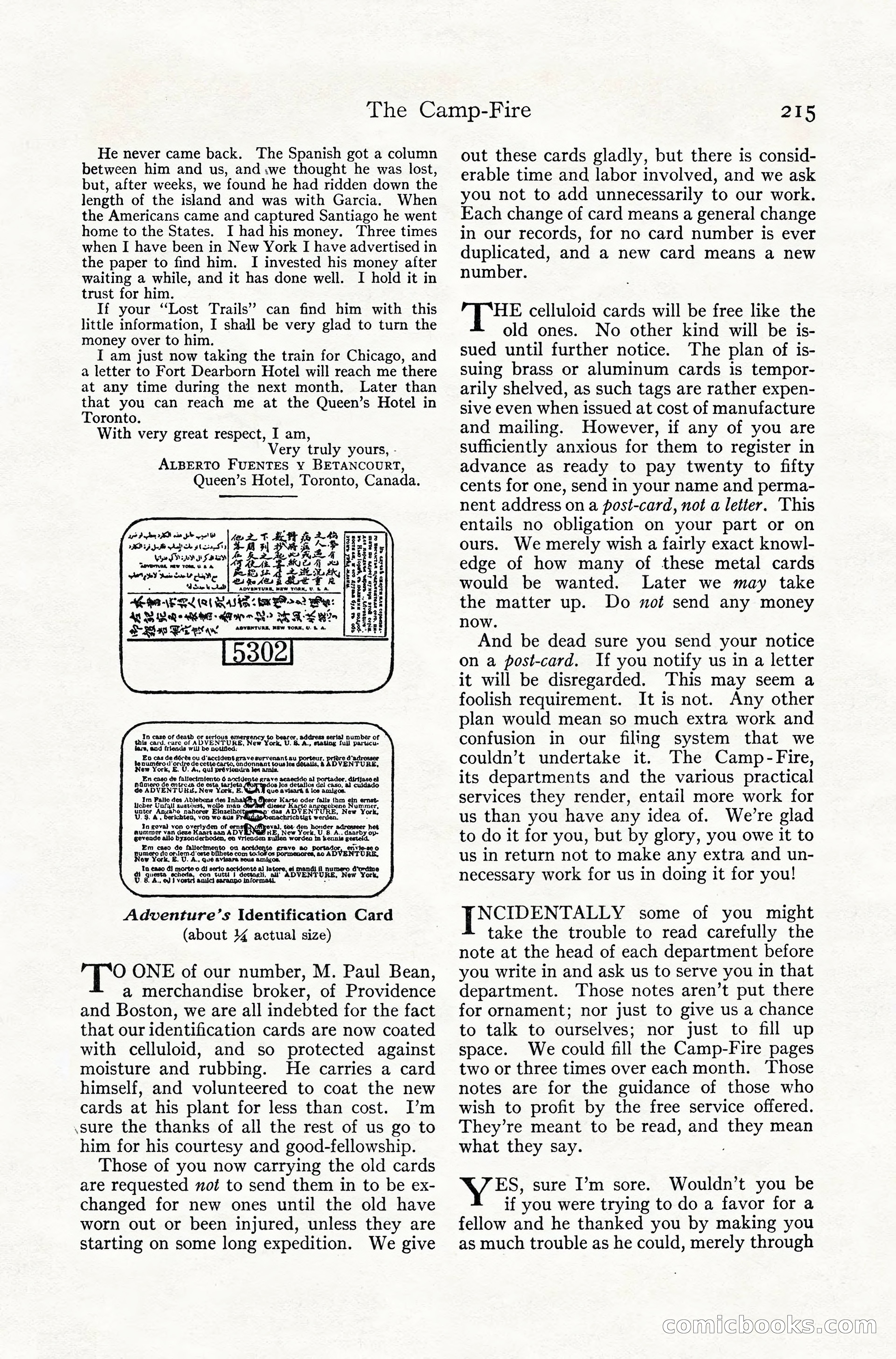 Adventure Magazine, July 1916 — page 217 of 228