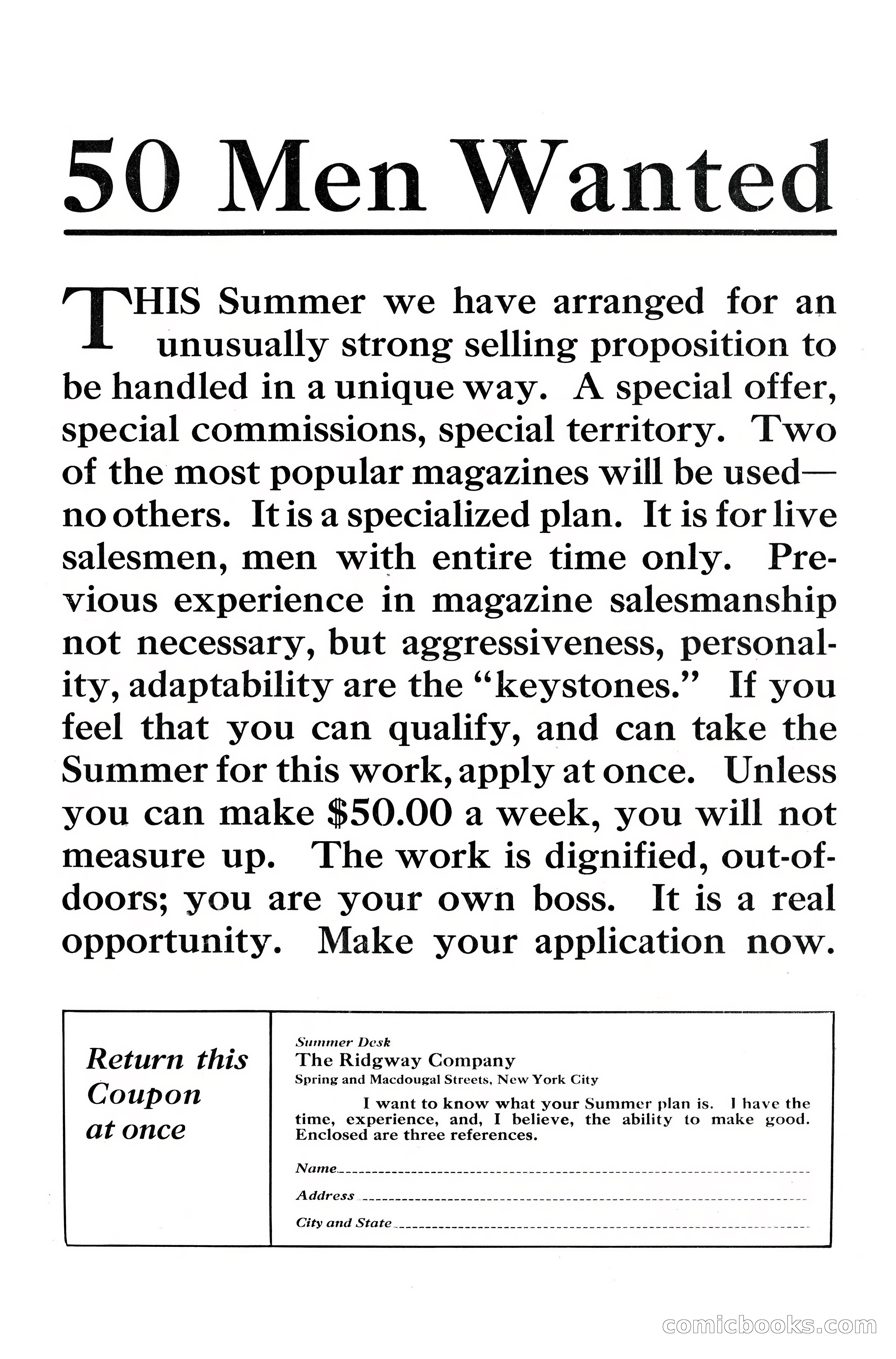 Adventure Magazine, July 1916 — page 228 of 228