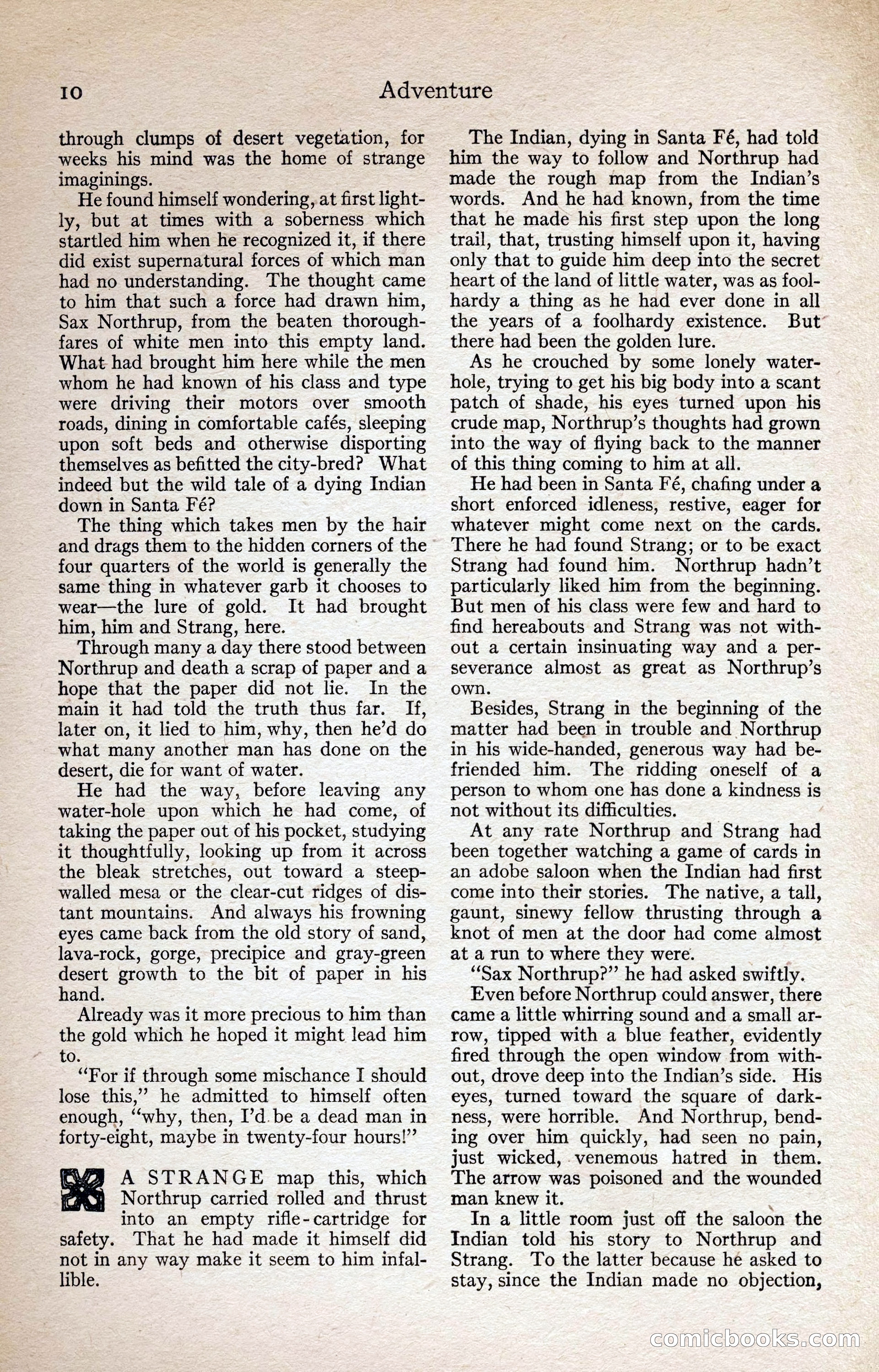 Adventure Magazine, August 1916 — page 12 of 228