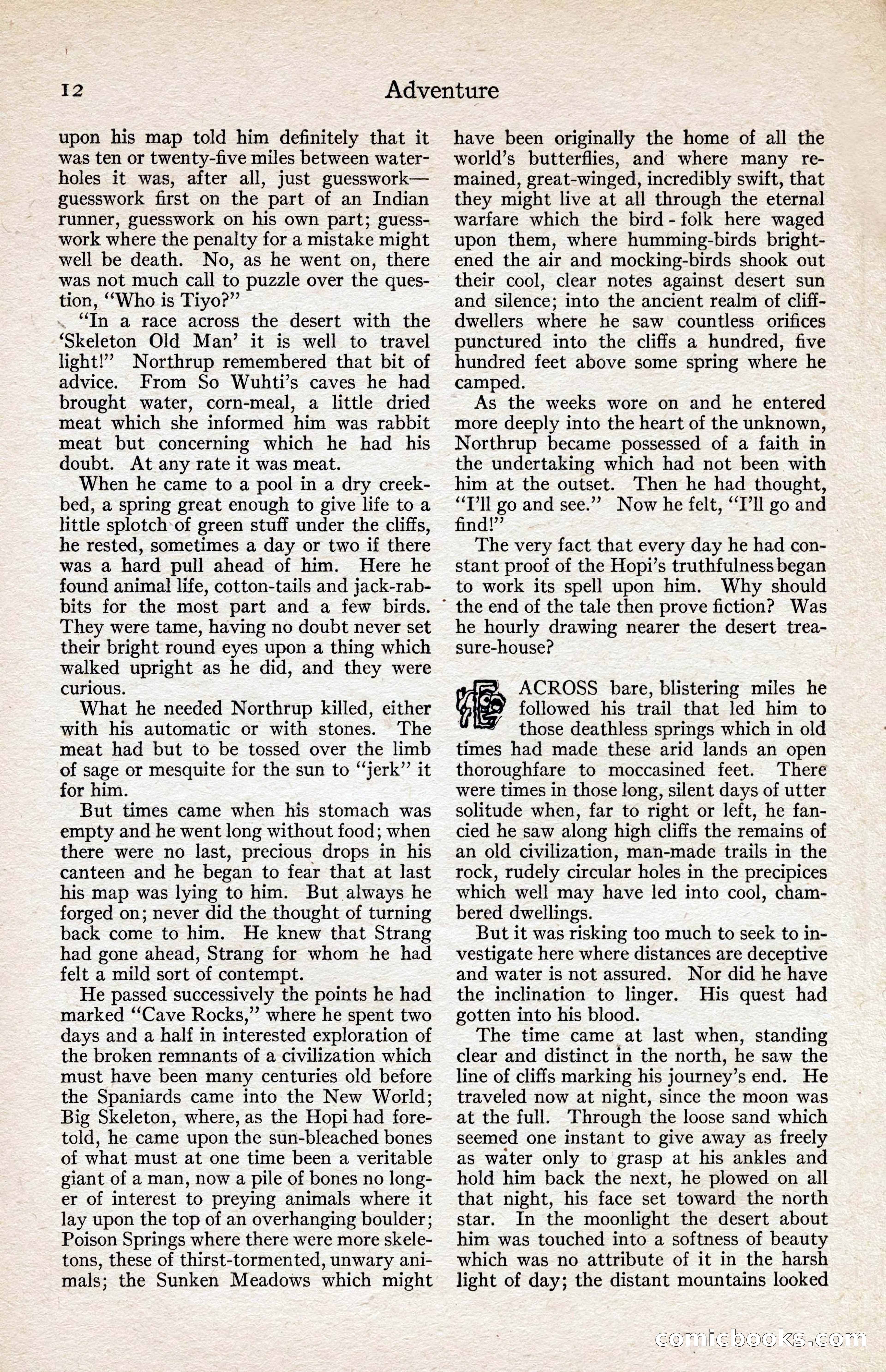 Adventure Magazine, August 1916 — page 14 of 228