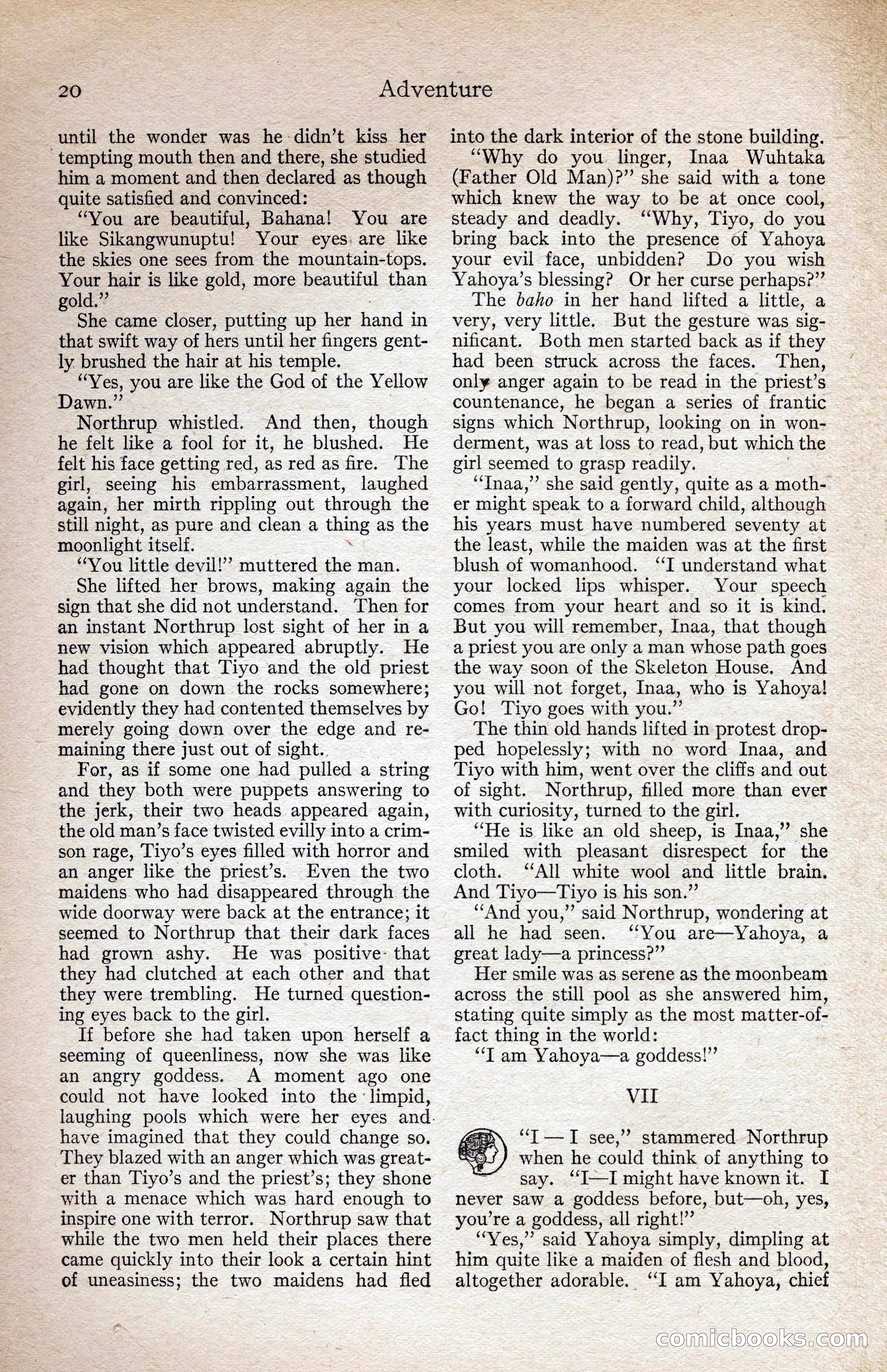 Adventure Magazine, August 1916 — page 22 of 228