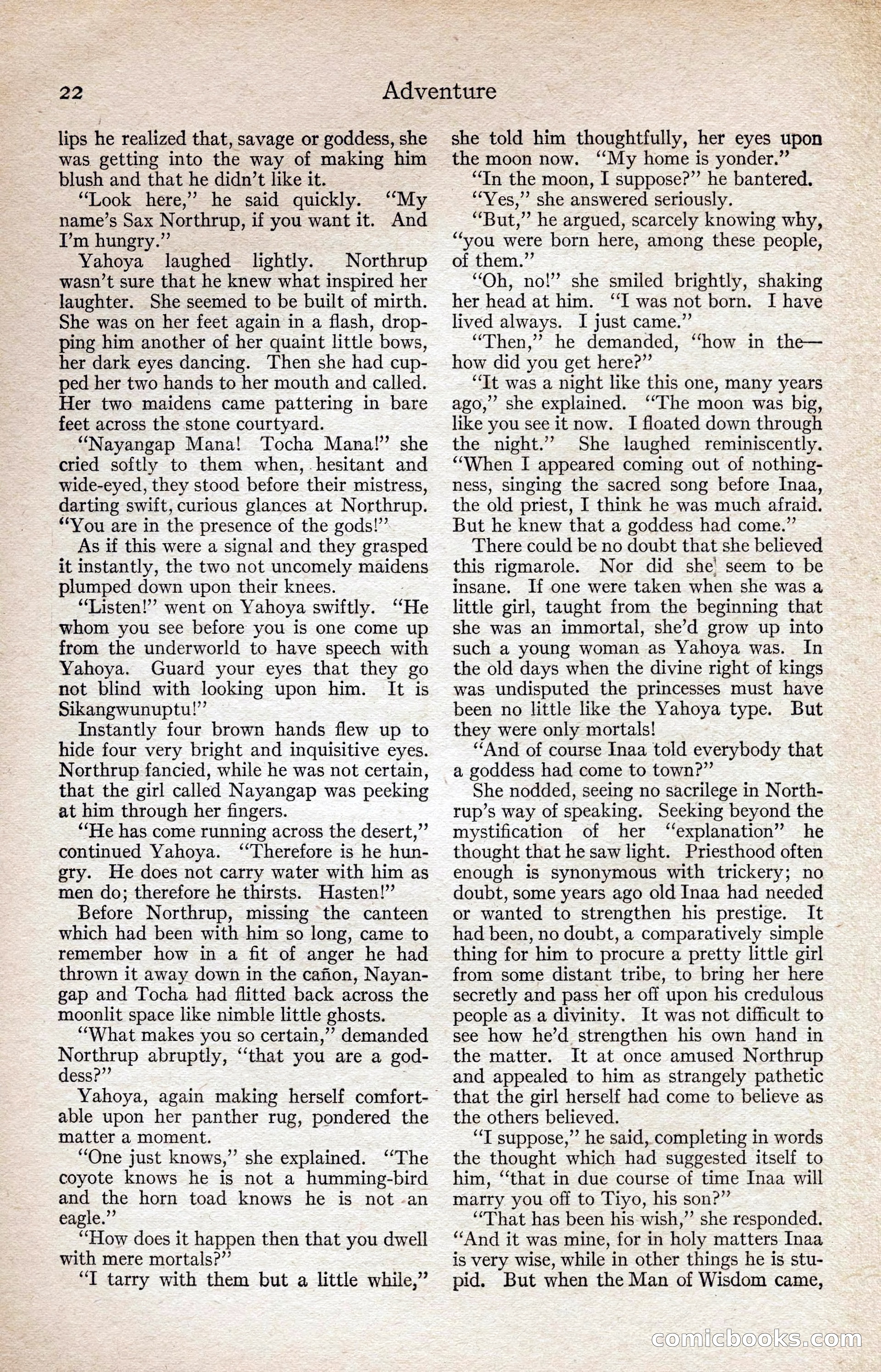 Adventure Magazine, August 1916 — page 24 of 228