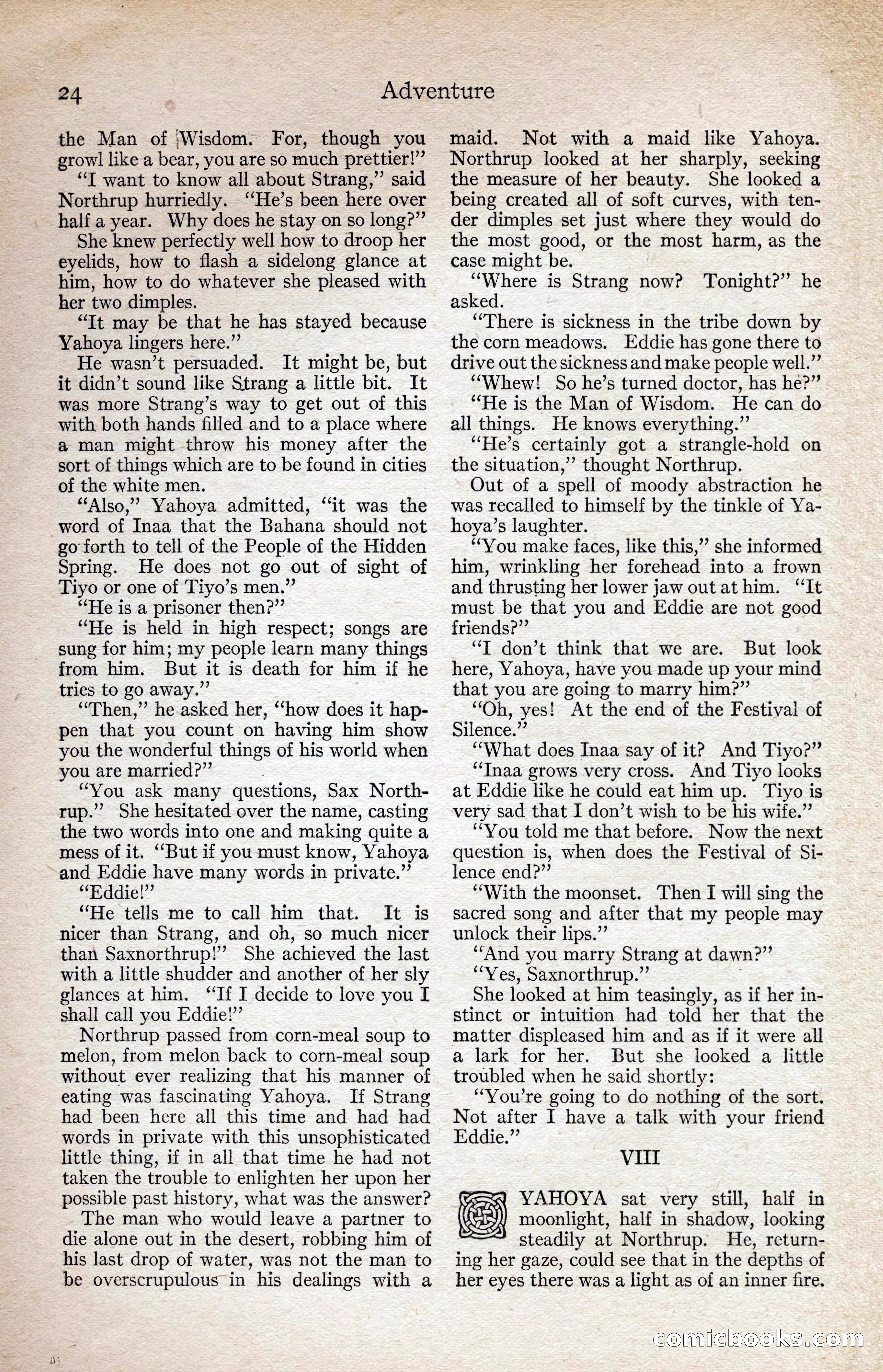 Adventure Magazine, August 1916 — page 26 of 228