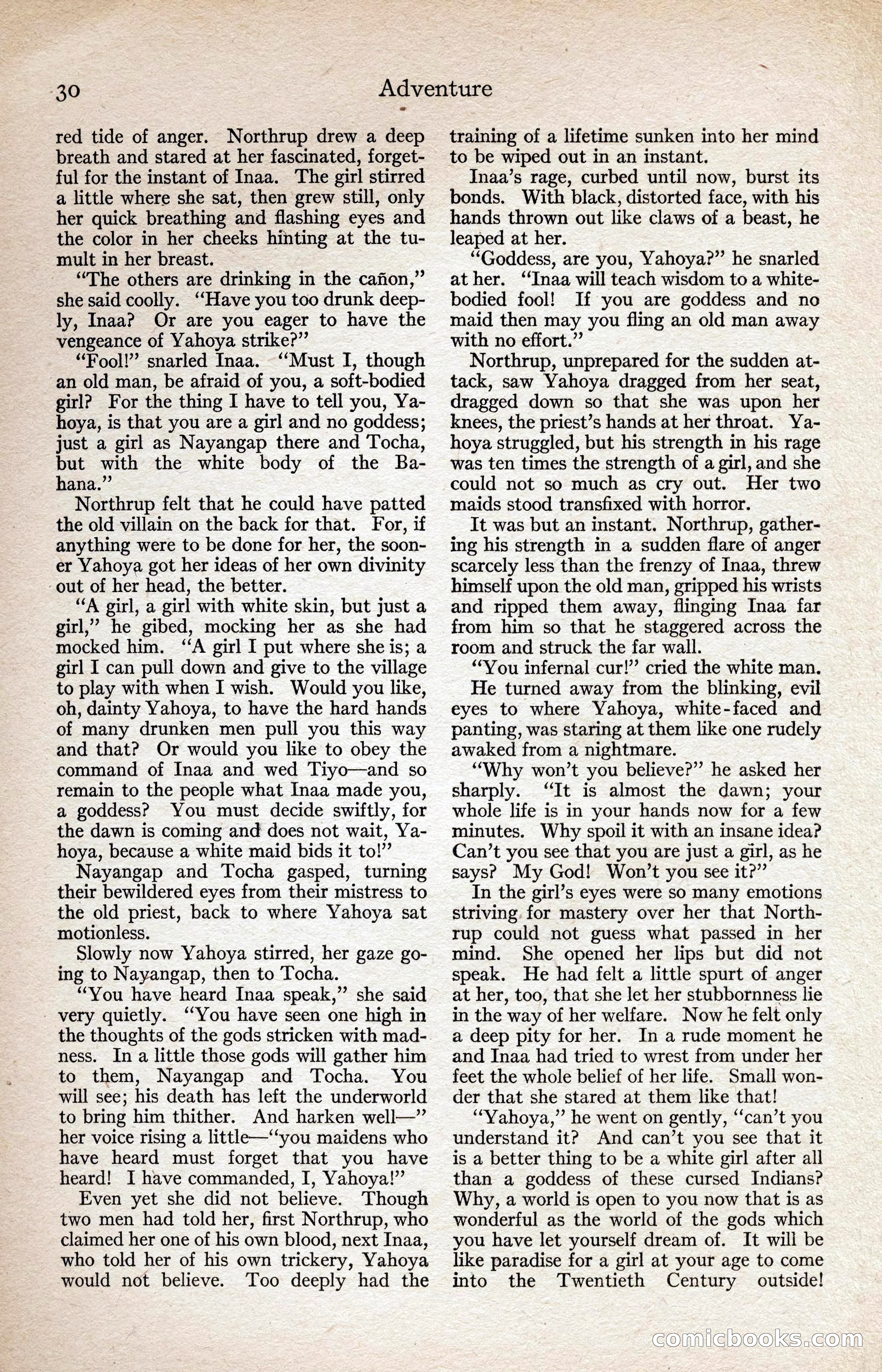 Adventure Magazine, August 1916 — page 32 of 228