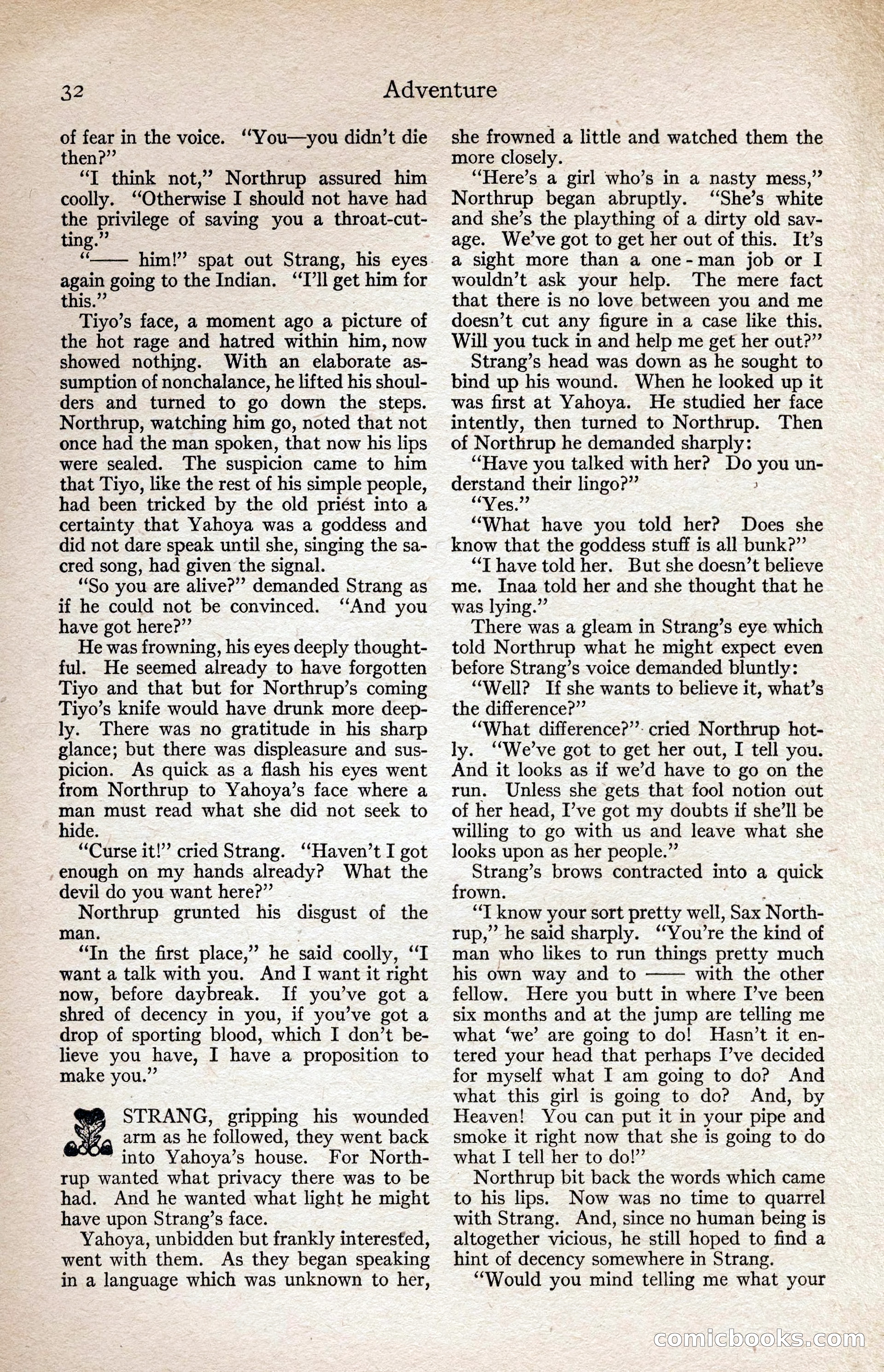 Adventure Magazine, August 1916 — page 34 of 228