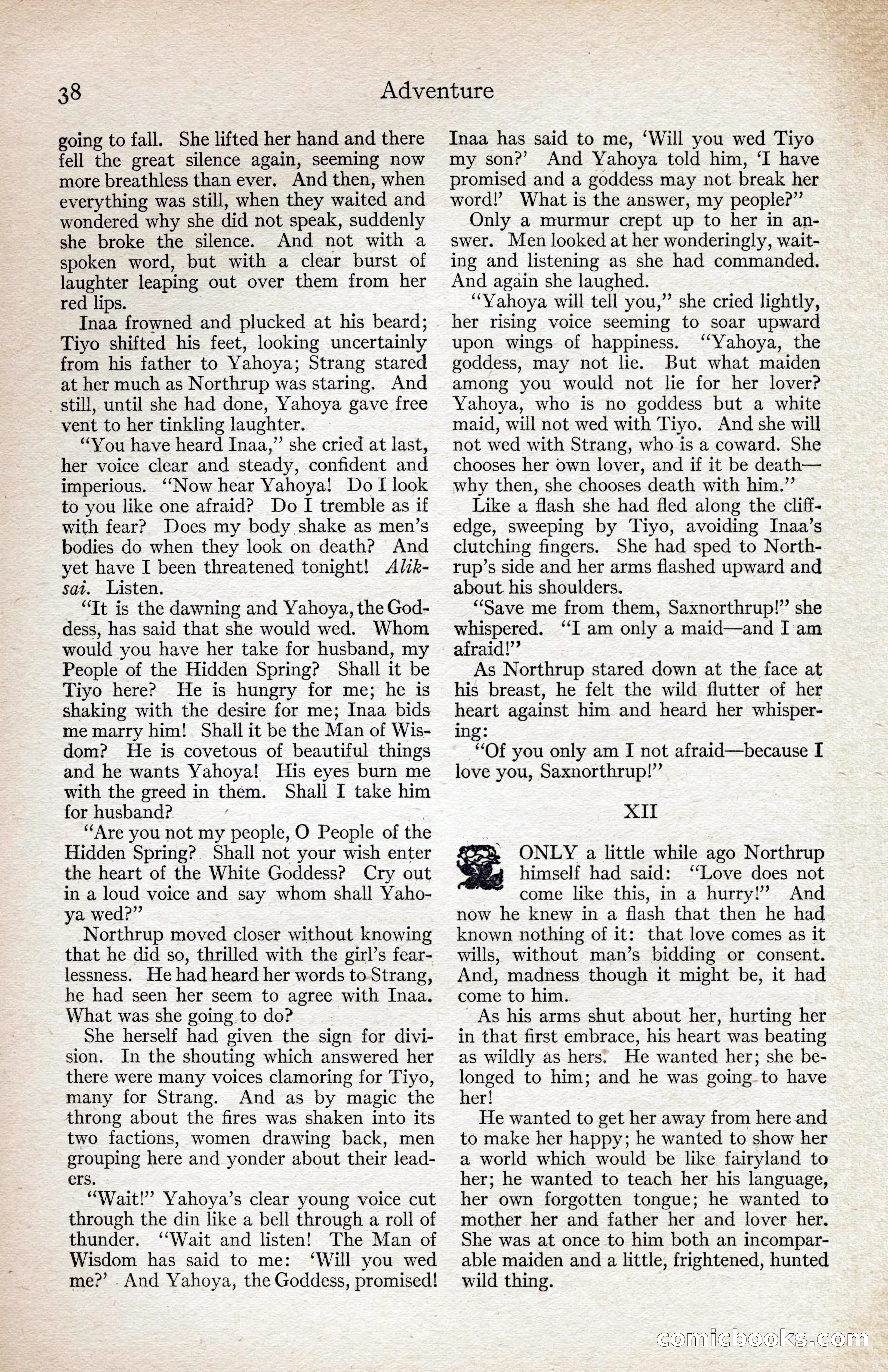 Adventure Magazine, August 1916 — page 40 of 228
