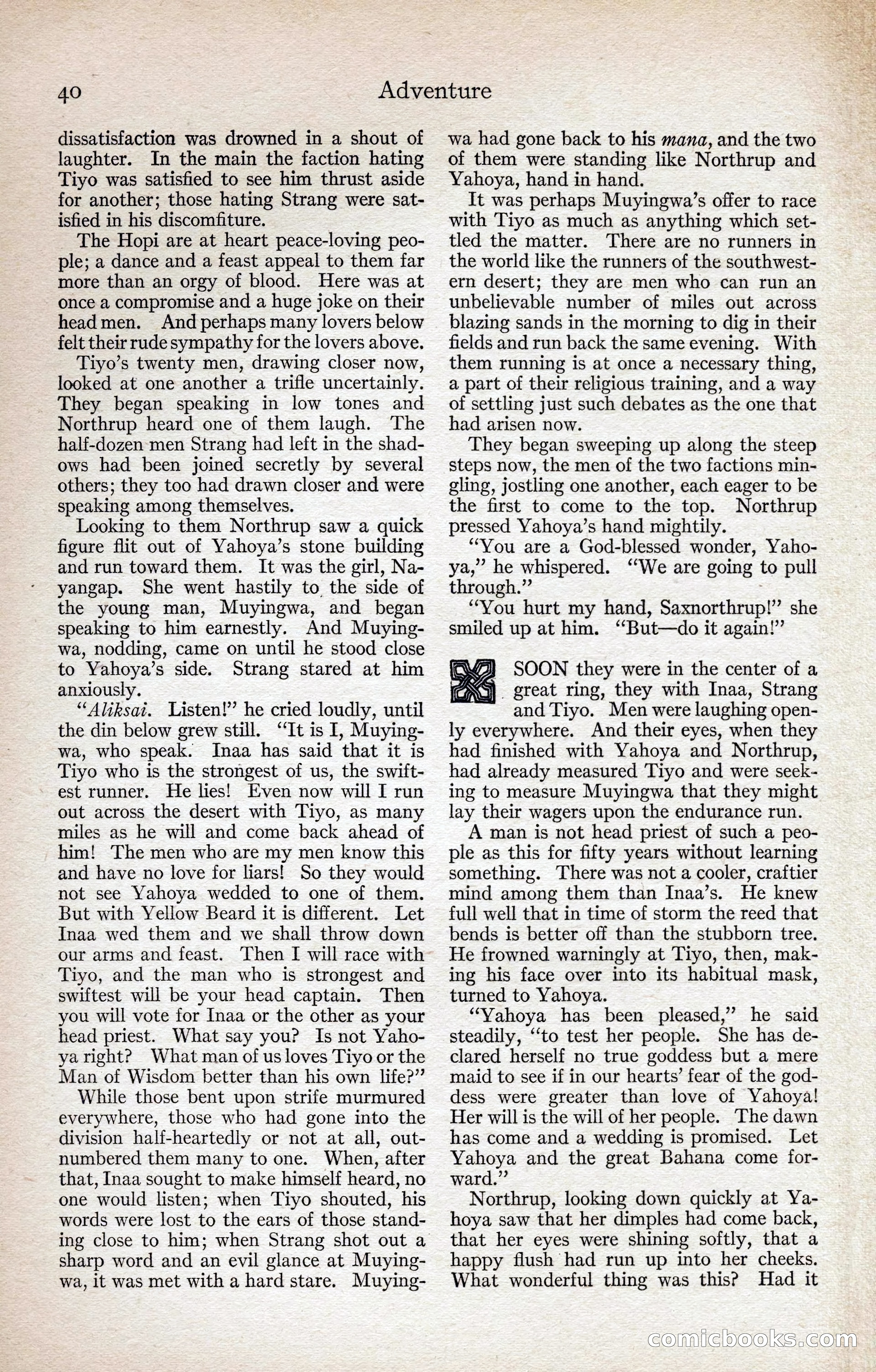 Adventure Magazine, August 1916 — page 42 of 228