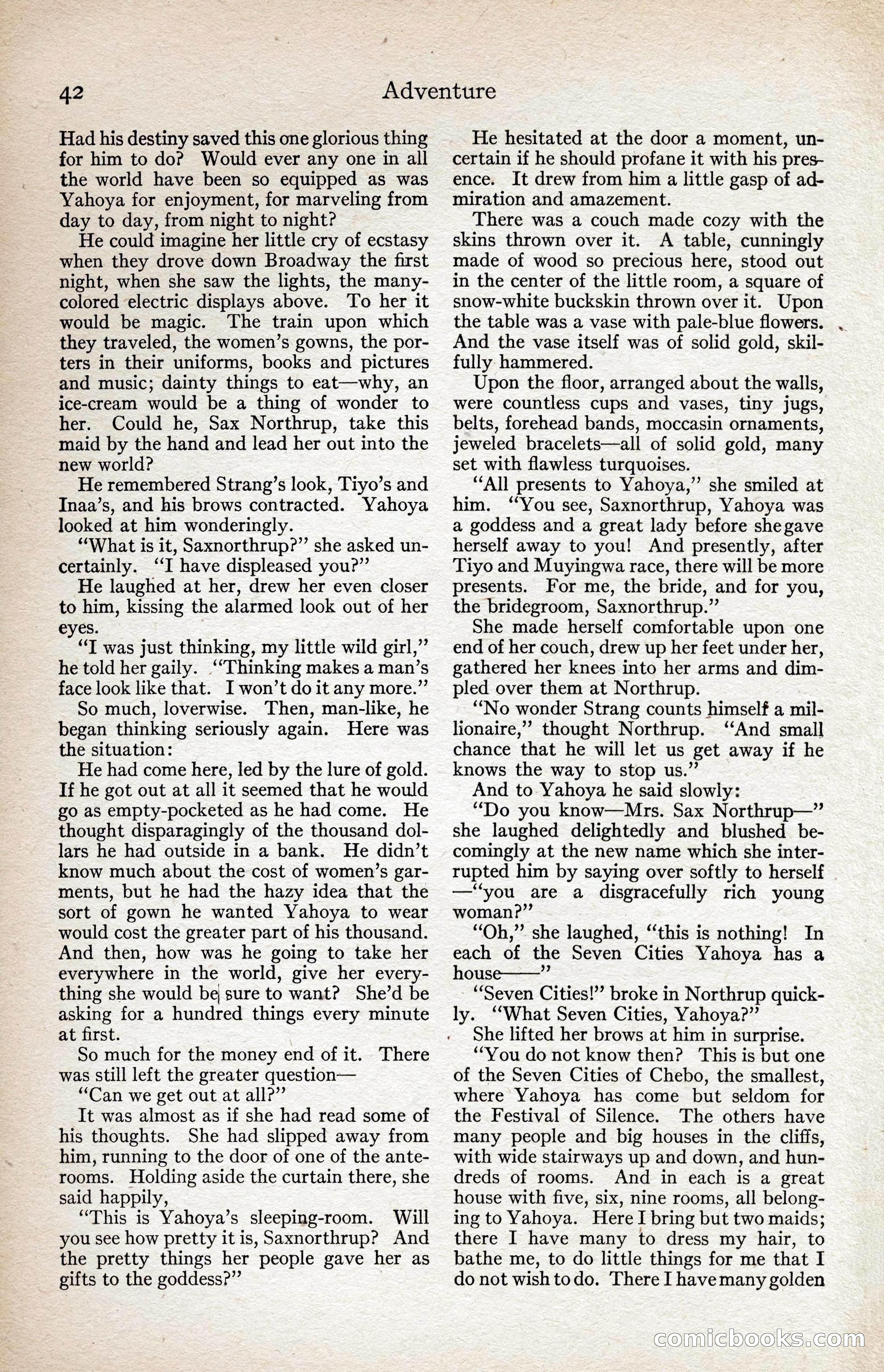 Adventure Magazine, August 1916 — page 44 of 228