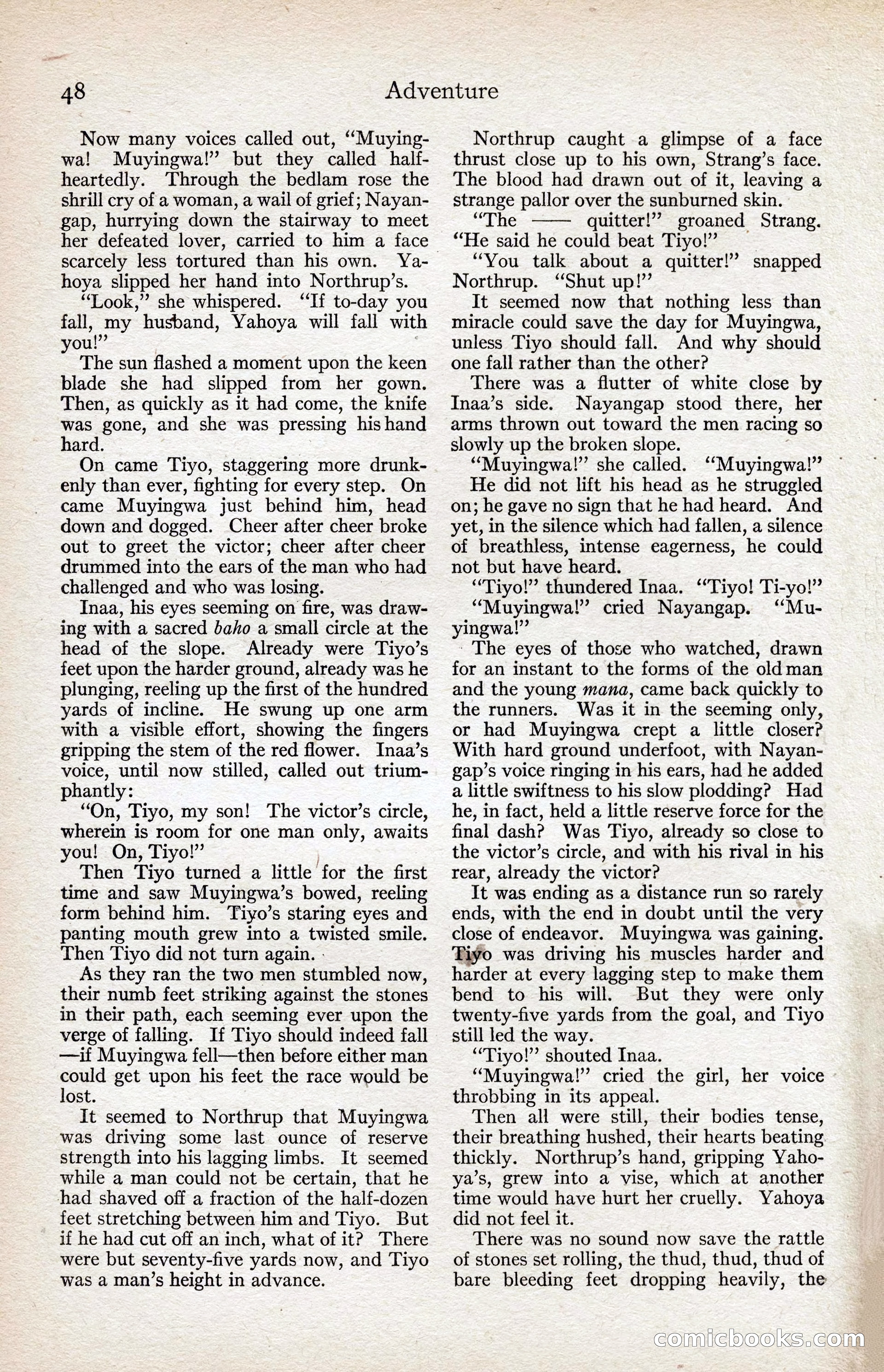 Adventure Magazine, August 1916 — page 50 of 228