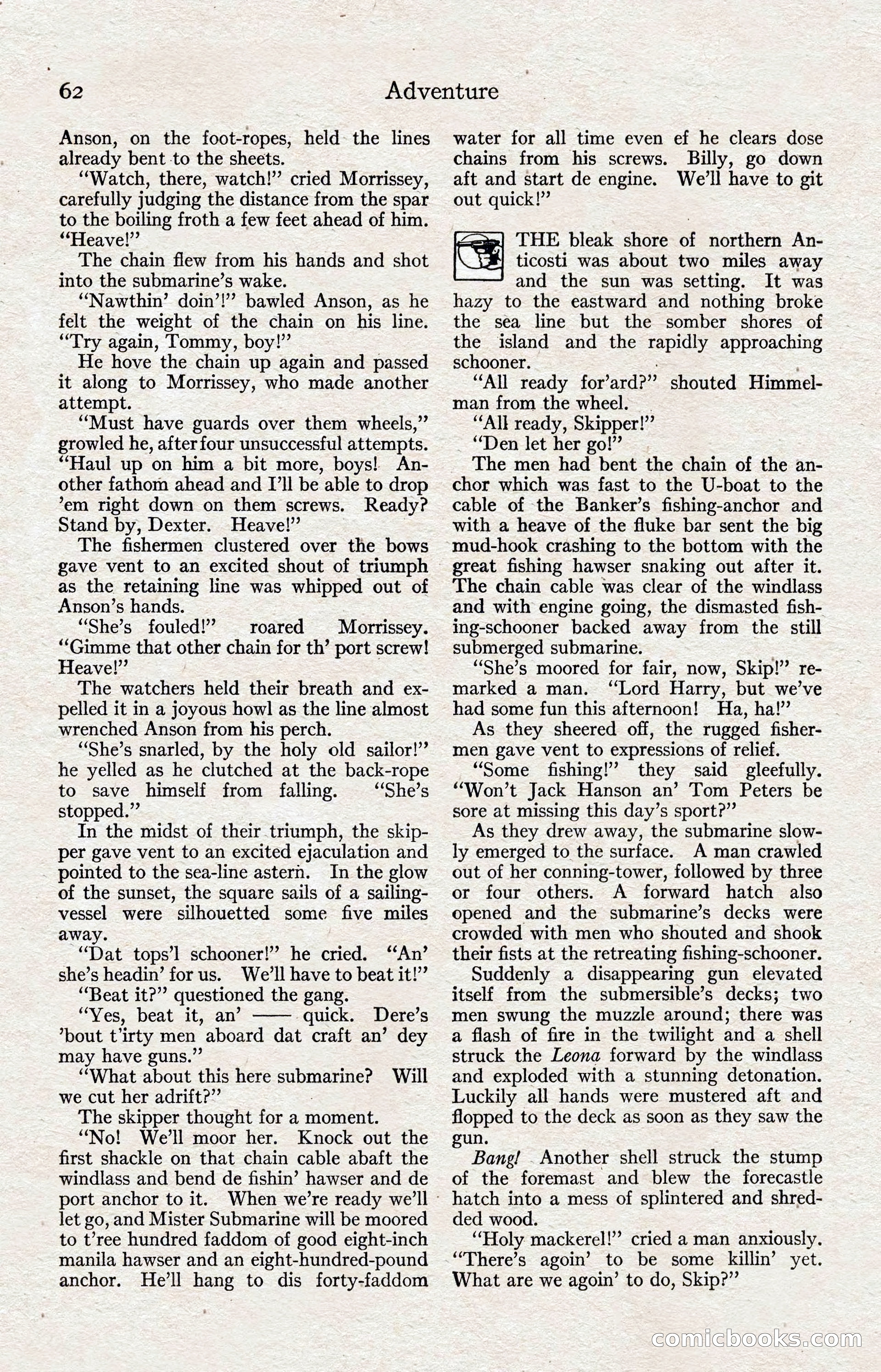 Adventure Magazine, August 1916 — page 64 of 228