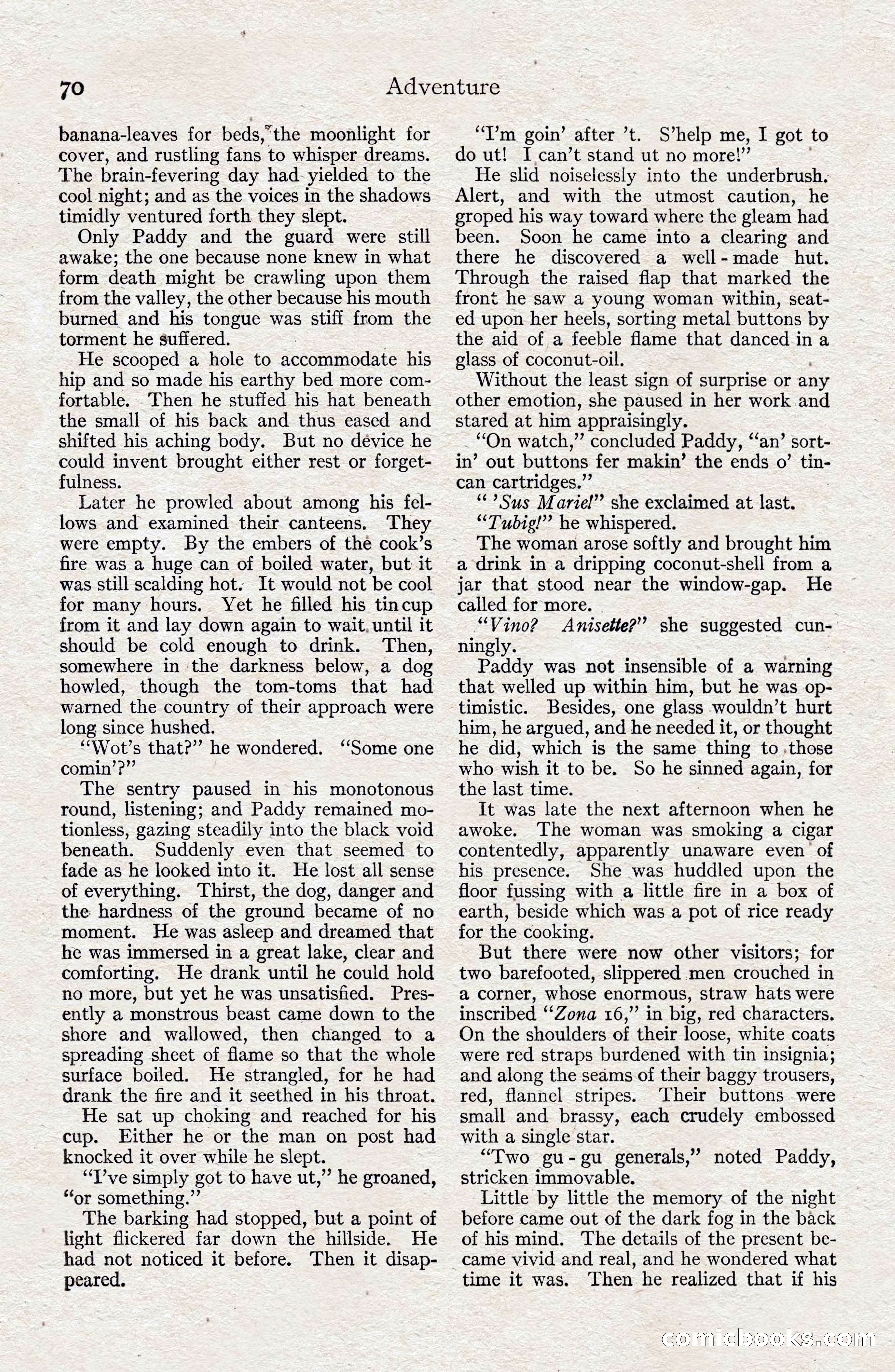 Adventure Magazine, August 1916 — page 72 of 228