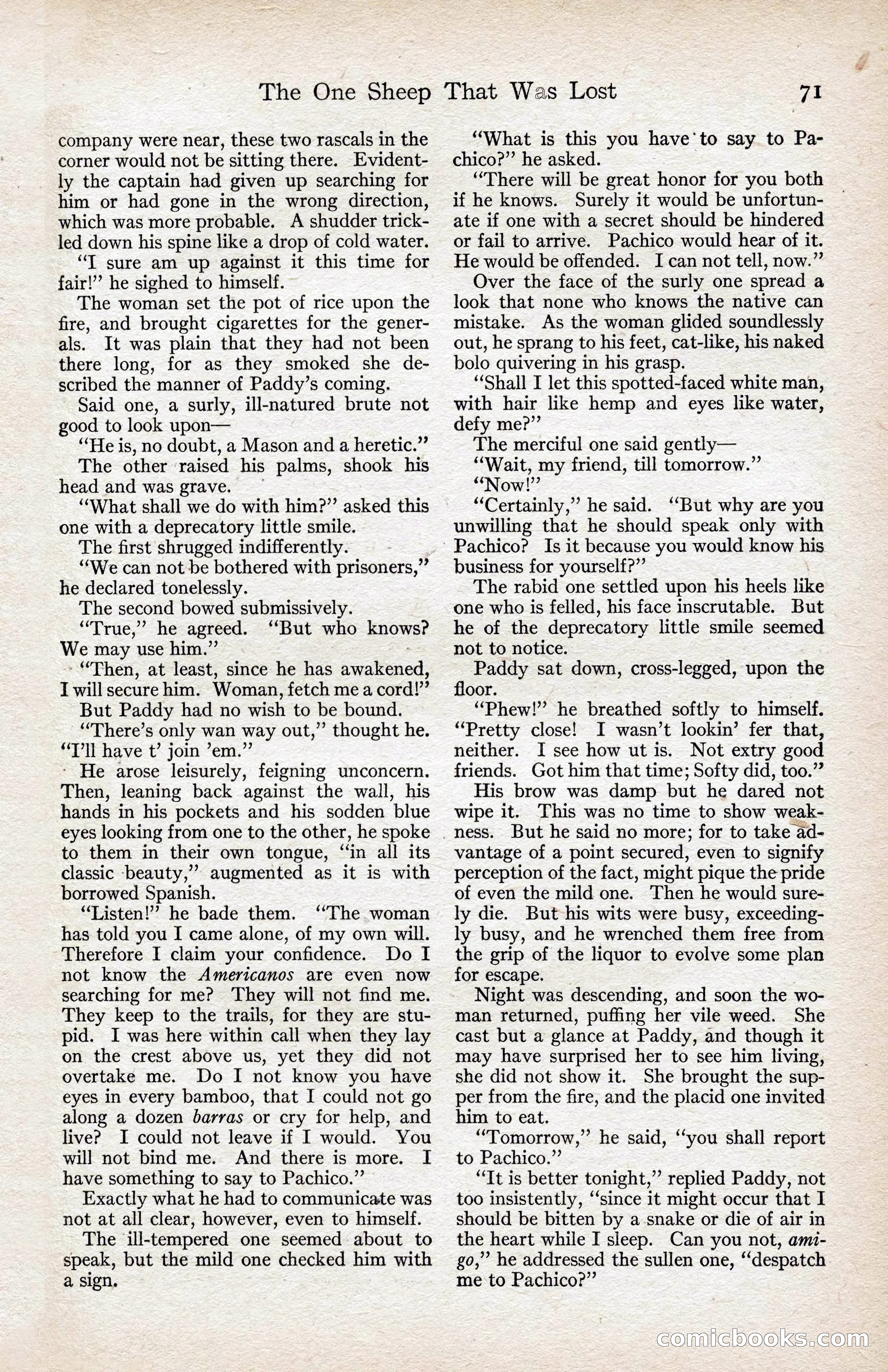 Adventure Magazine, August 1916 — page 73 of 228