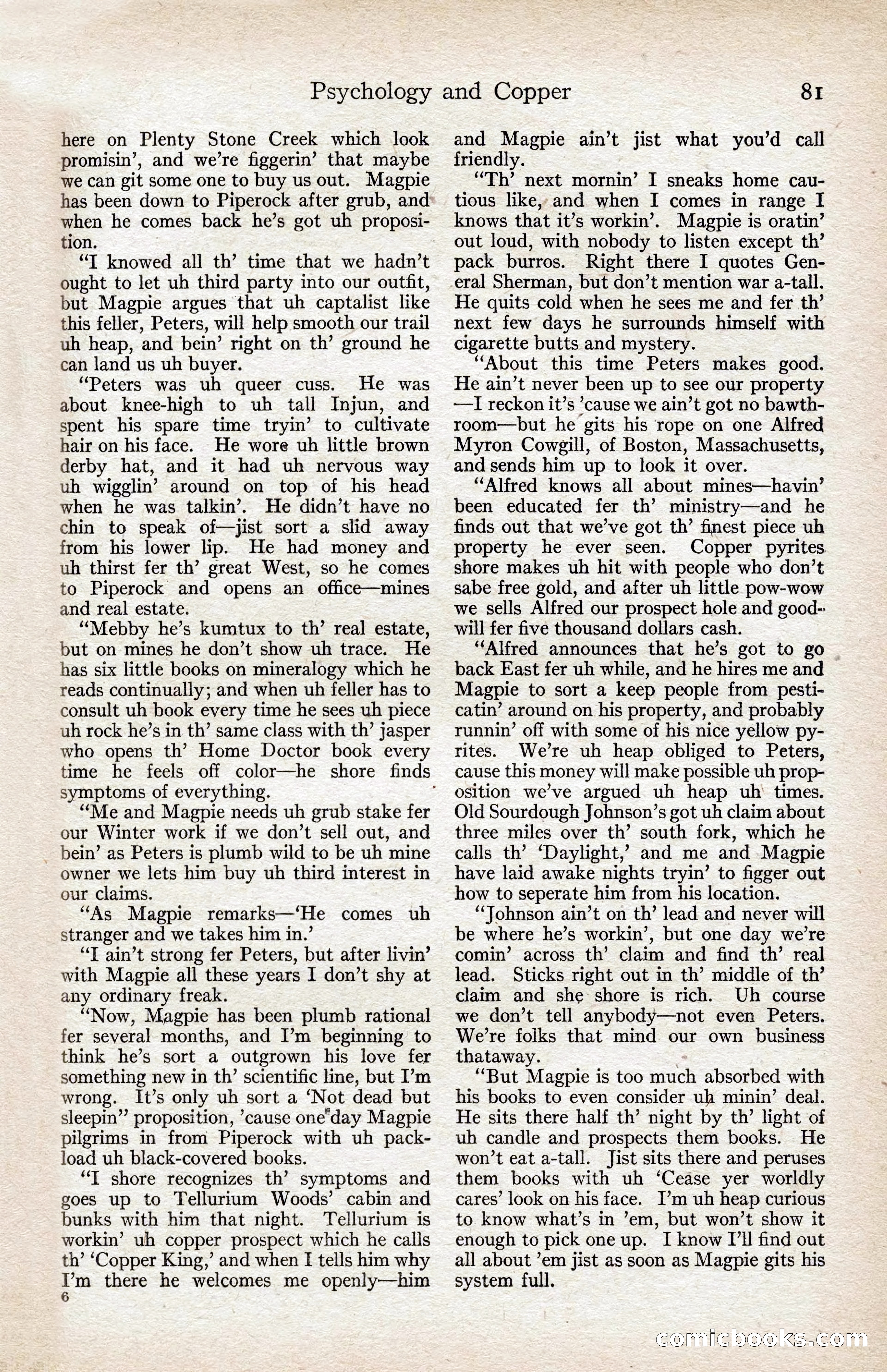 Adventure Magazine, August 1916 — page 83 of 228