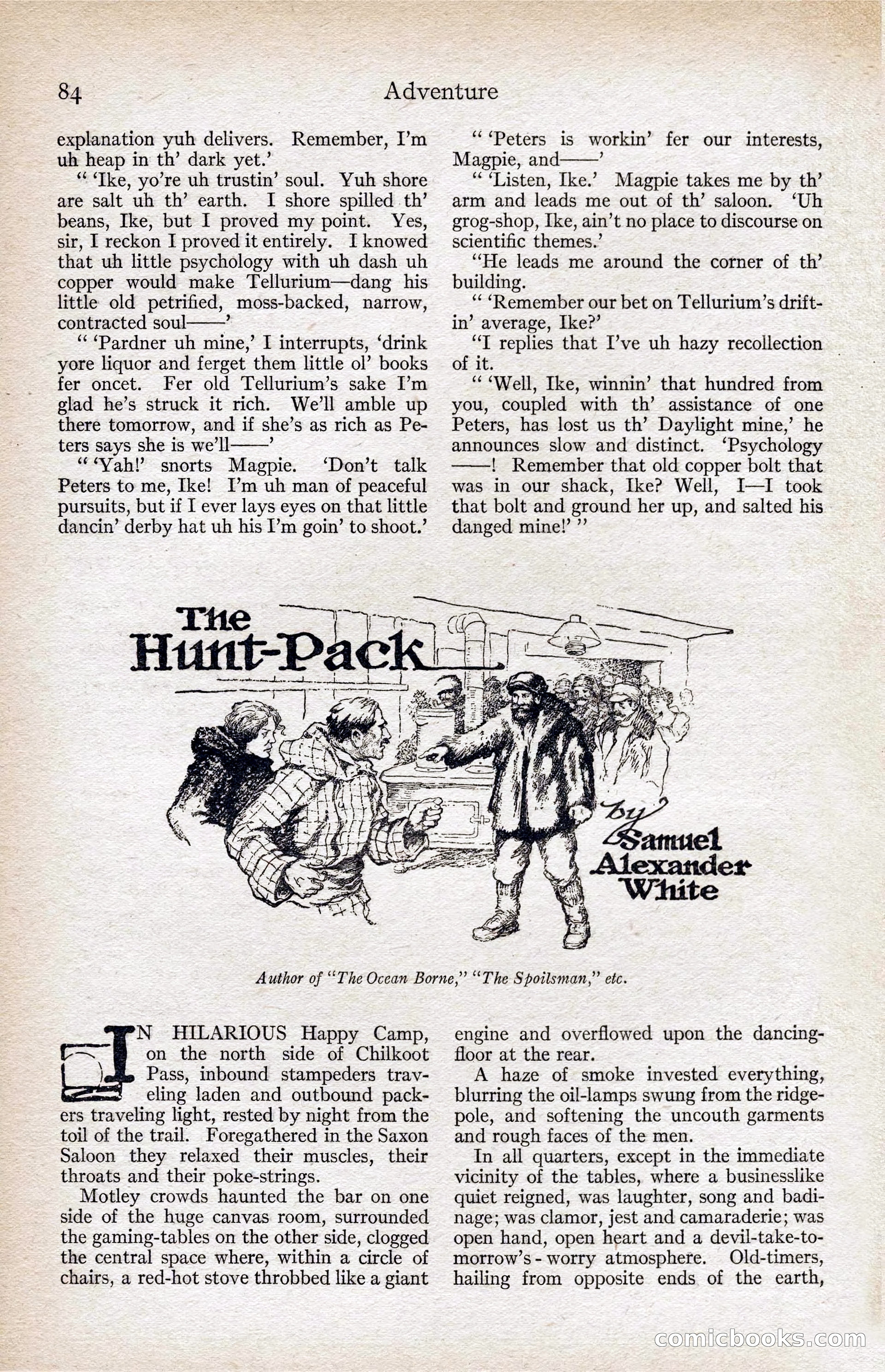 Adventure Magazine, August 1916 — page 86 of 228