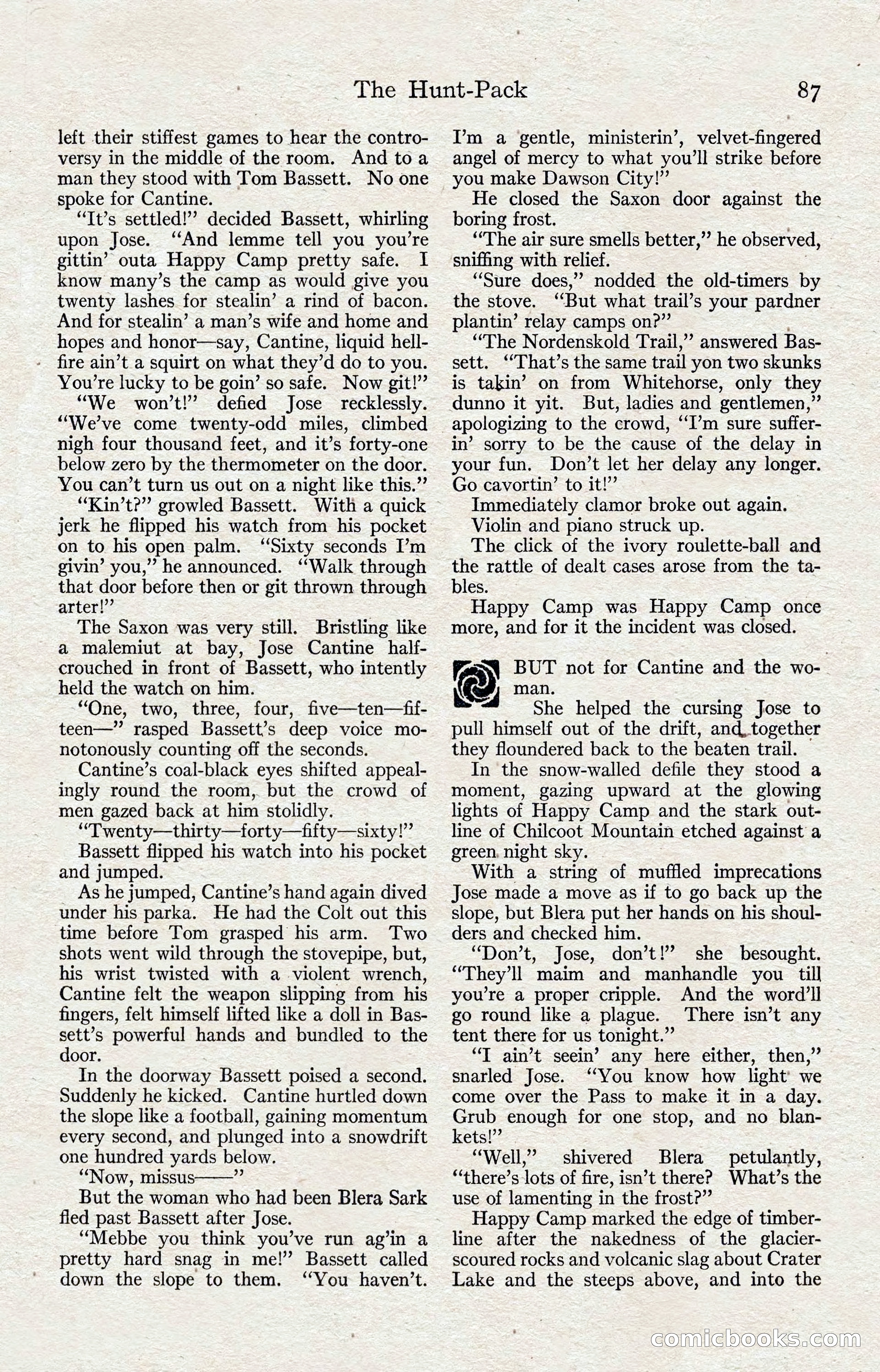 Adventure Magazine, August 1916 — page 89 of 228