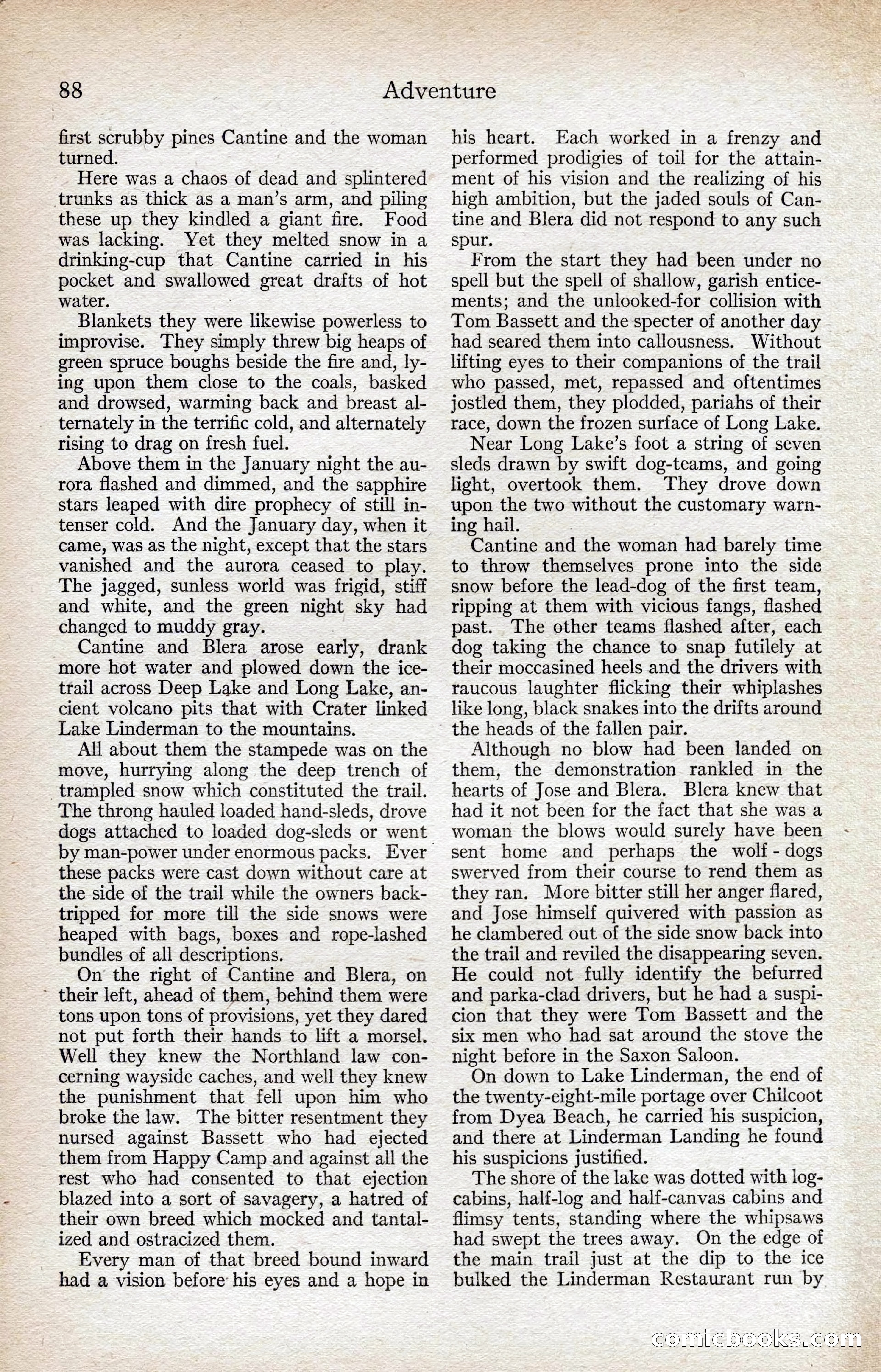 Adventure Magazine, August 1916 — page 90 of 228