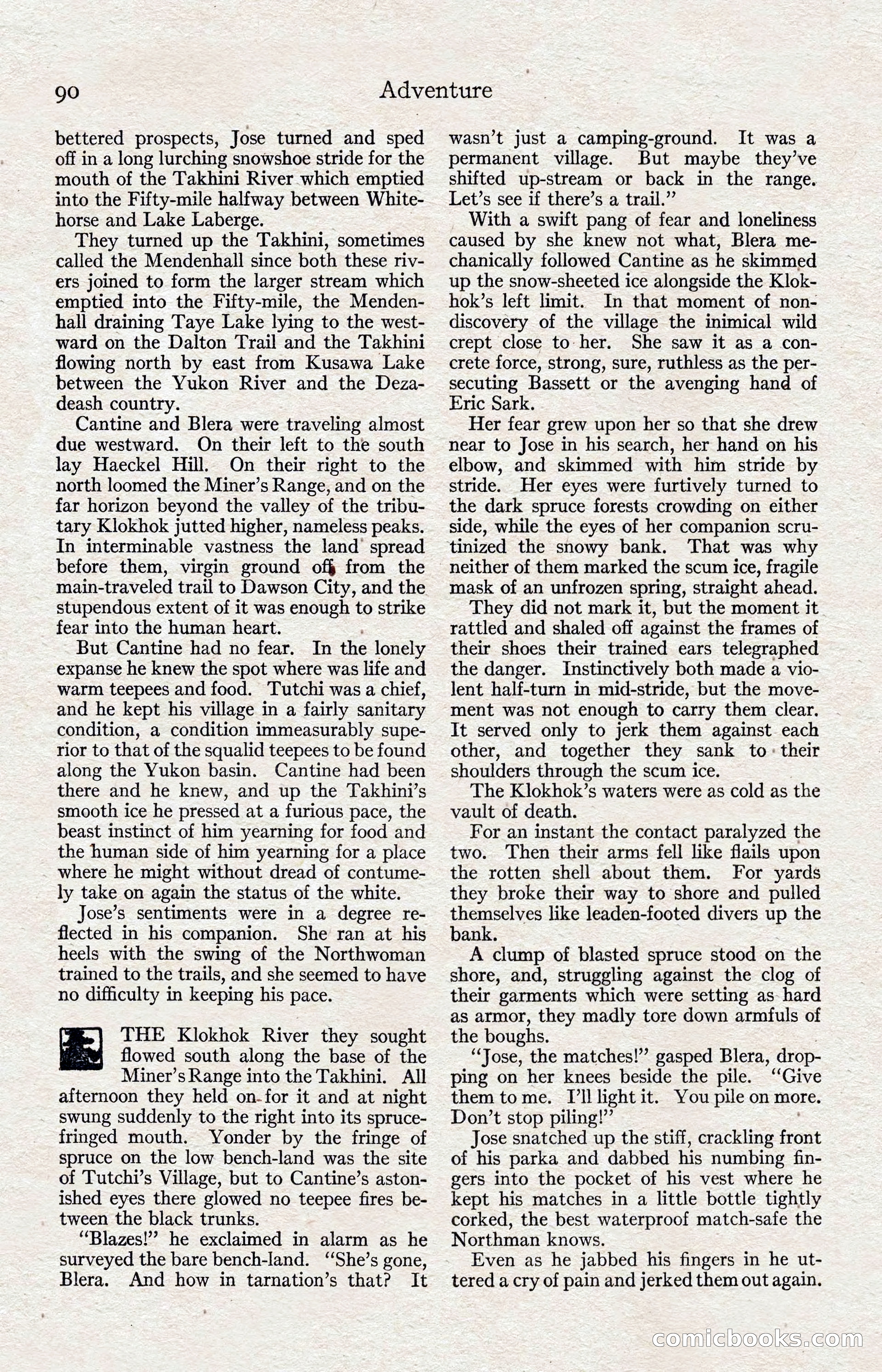 Adventure Magazine, August 1916 — page 92 of 228