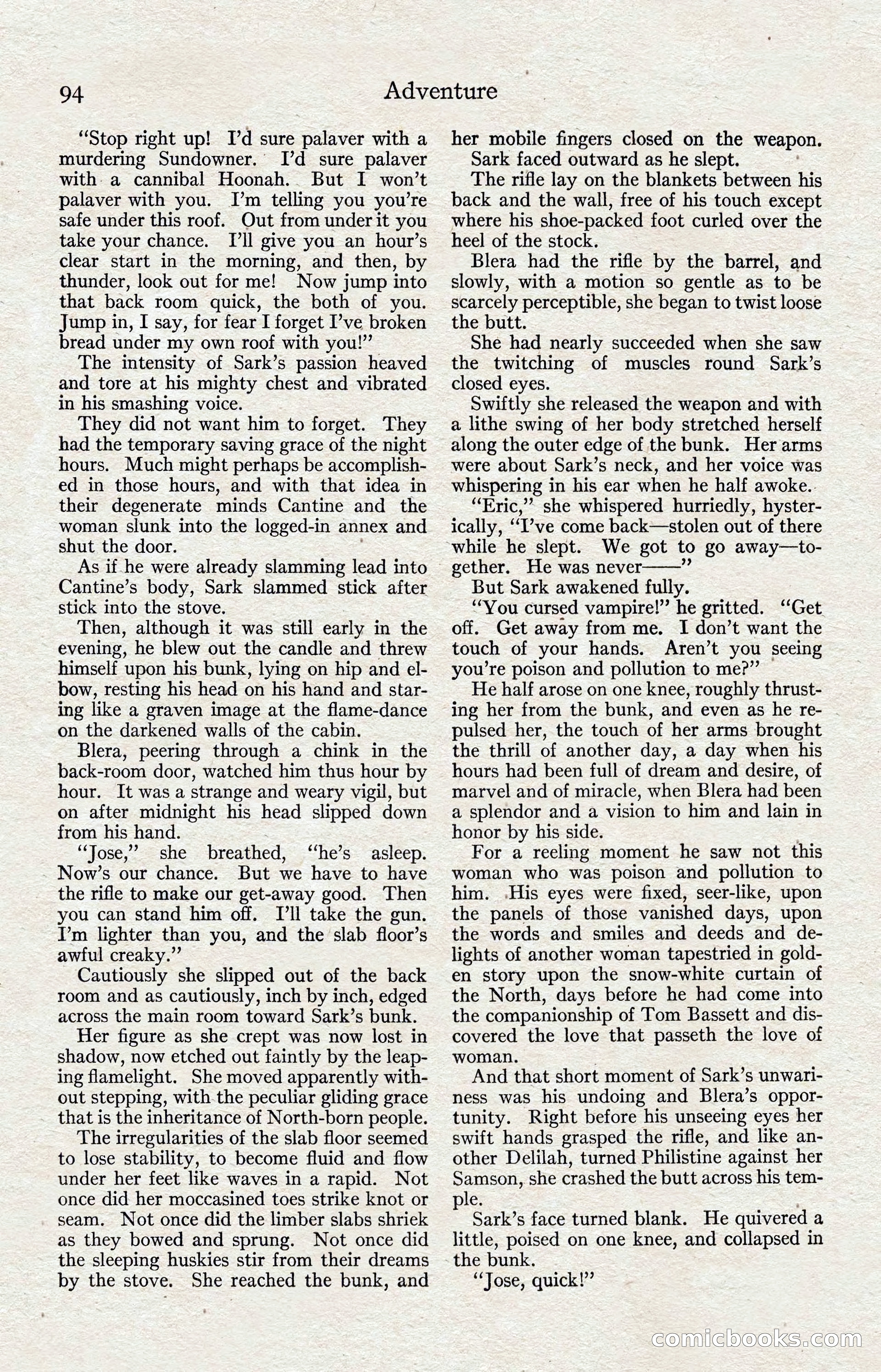 Adventure Magazine, August 1916 — page 96 of 228