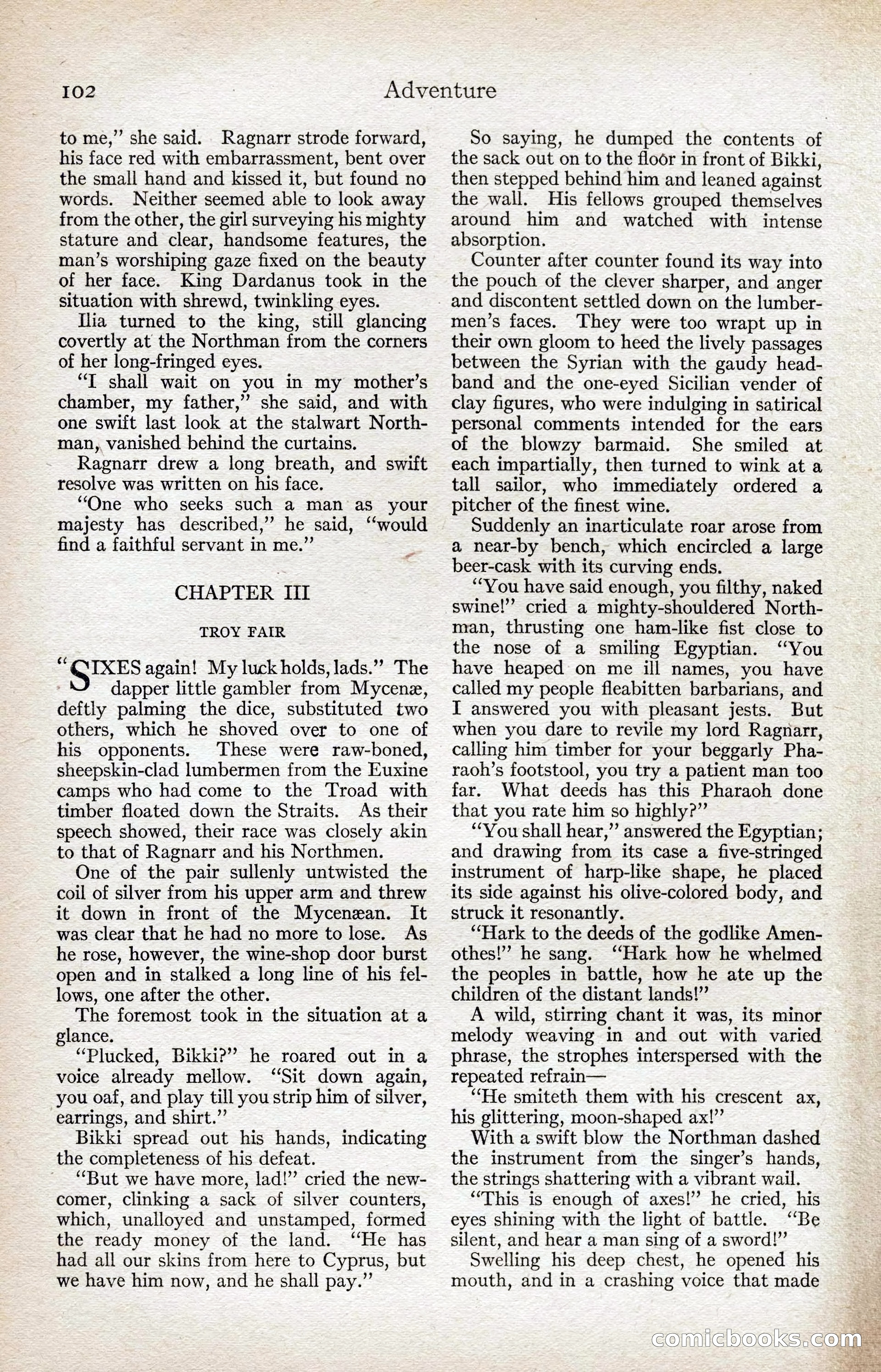 Adventure Magazine, August 1916 — page 104 of 228