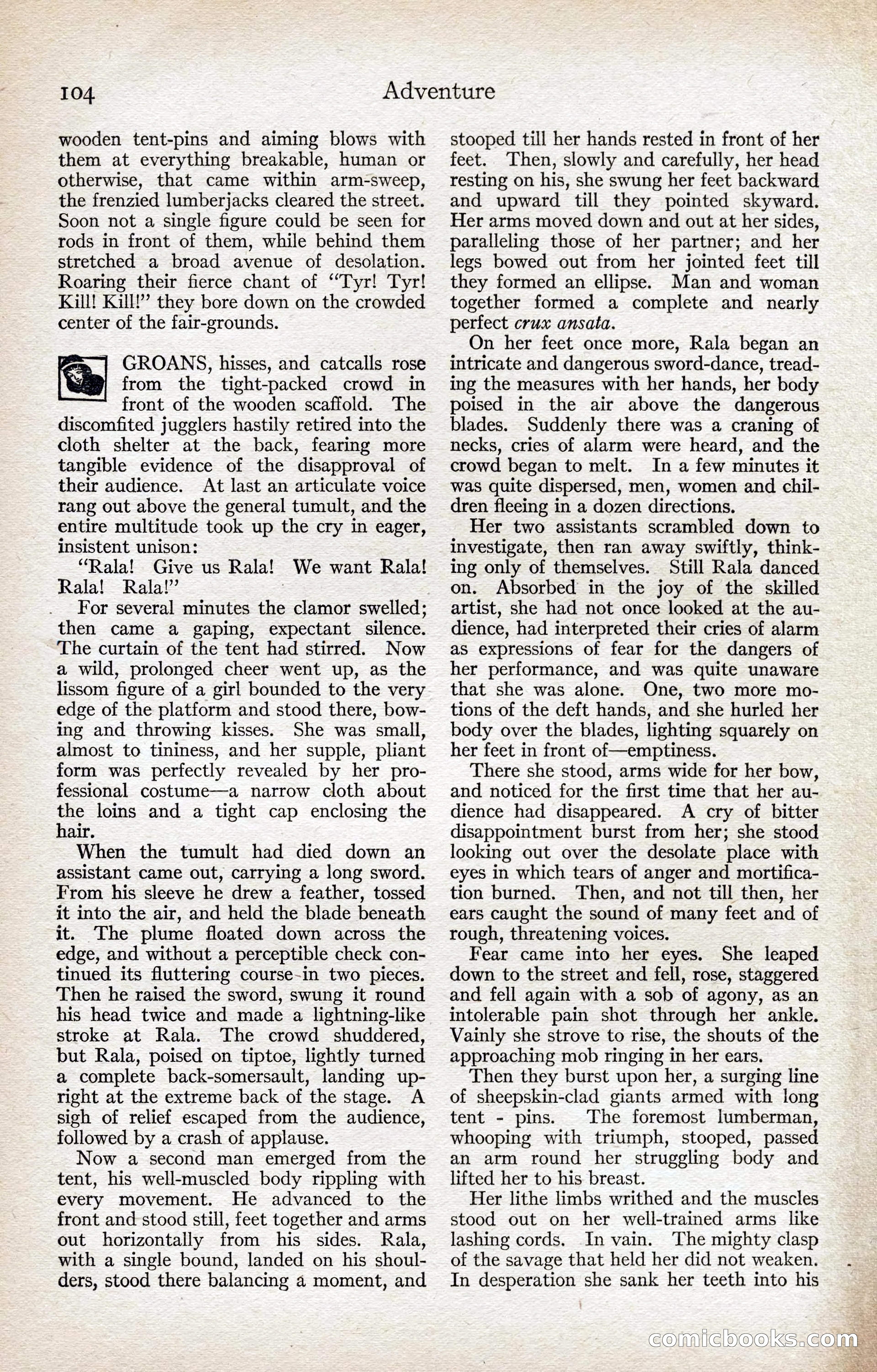 Adventure Magazine, August 1916 — page 106 of 228
