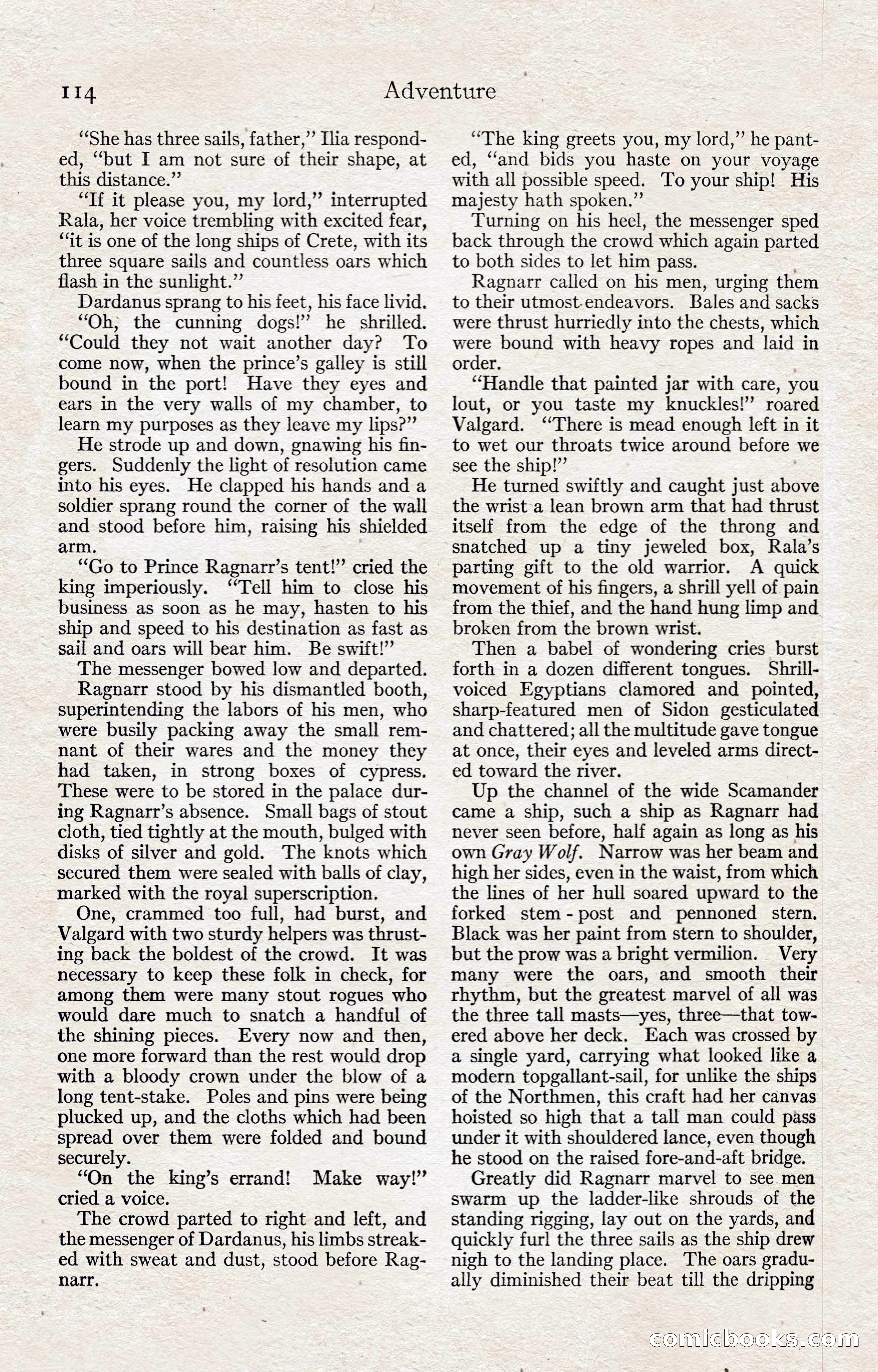Adventure Magazine, August 1916 — page 116 of 228