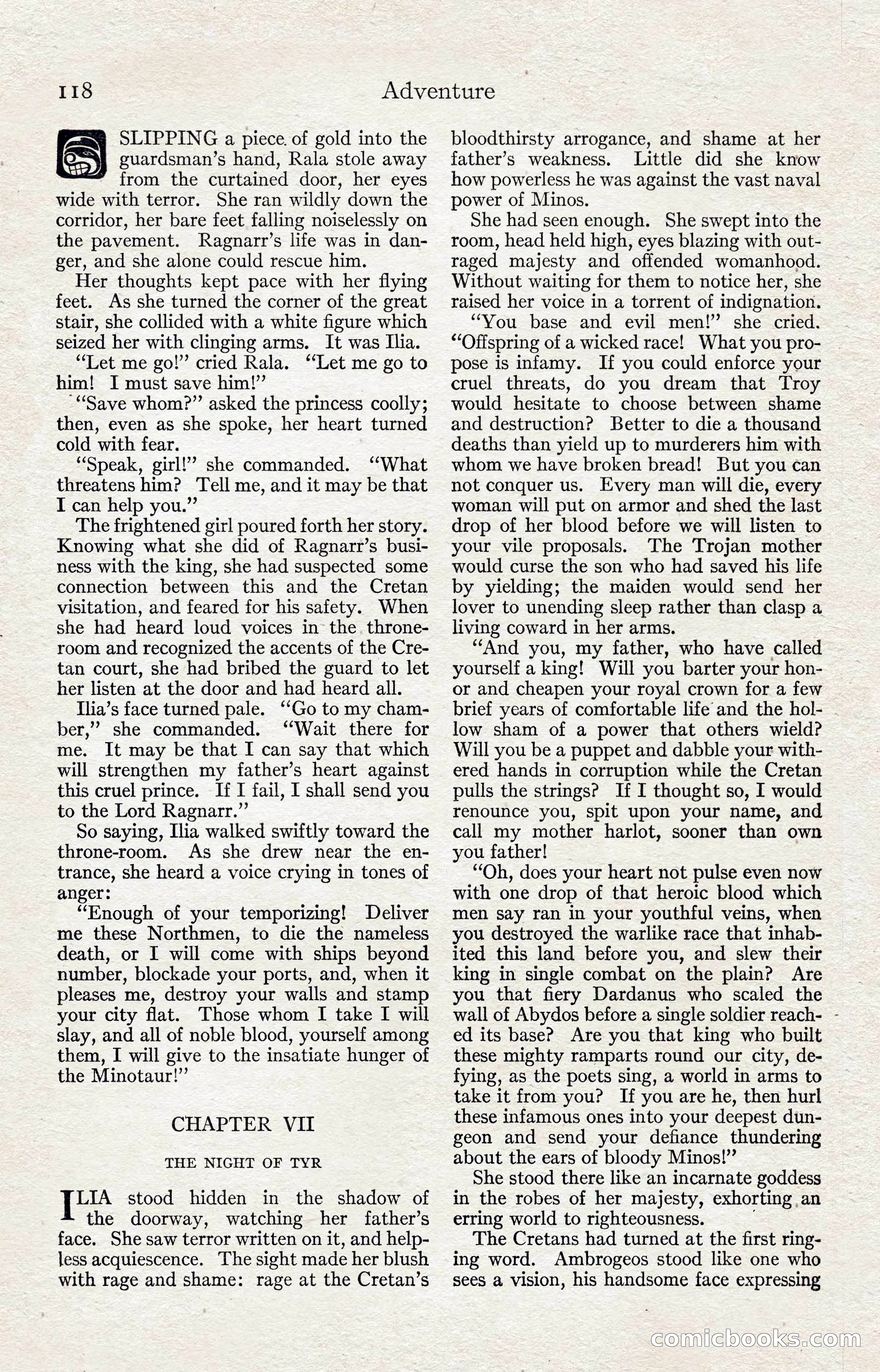 Adventure Magazine, August 1916 — page 120 of 228