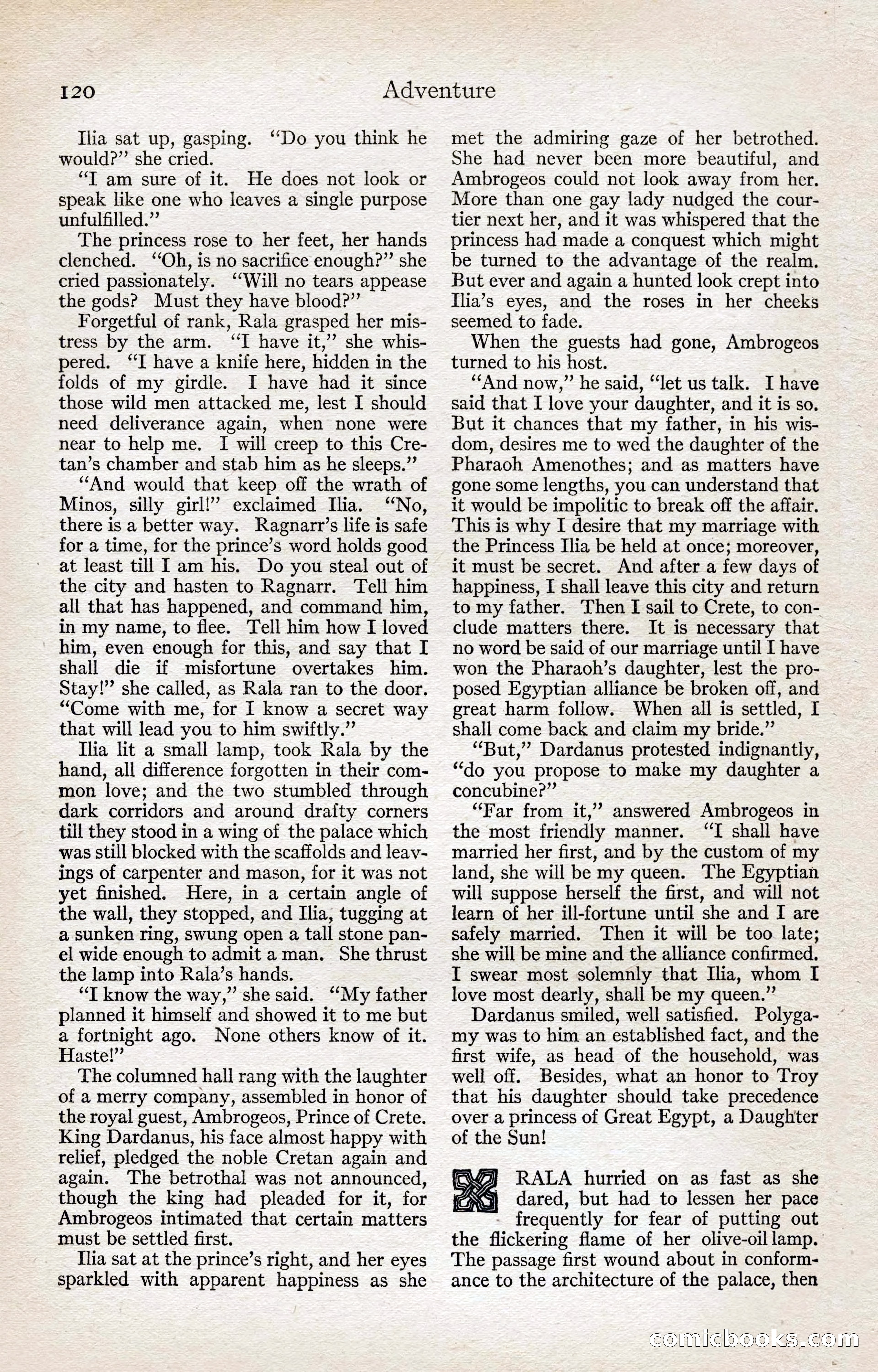 Adventure Magazine, August 1916 — page 122 of 228