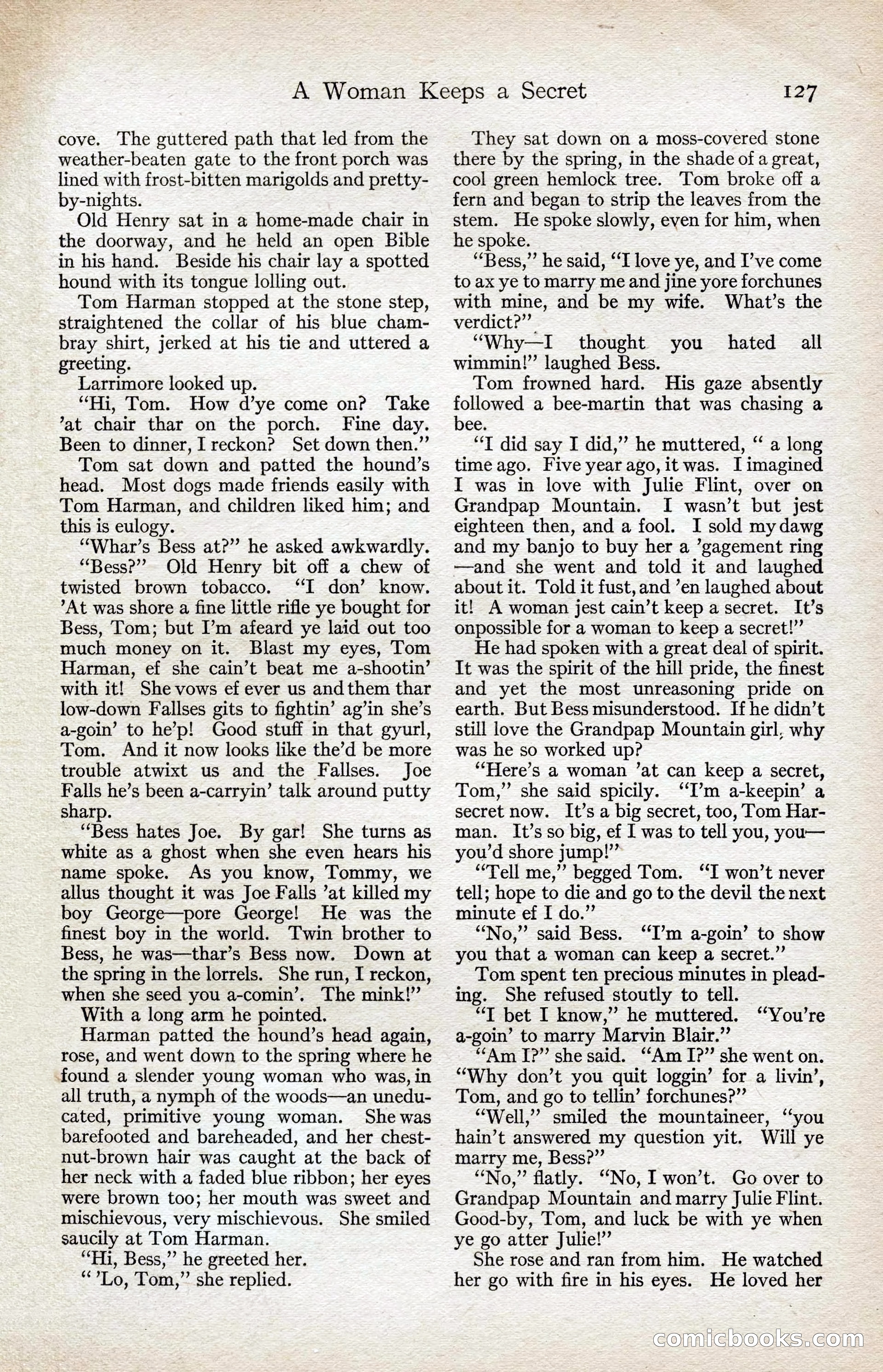 Adventure Magazine, August 1916 — page 129 of 228