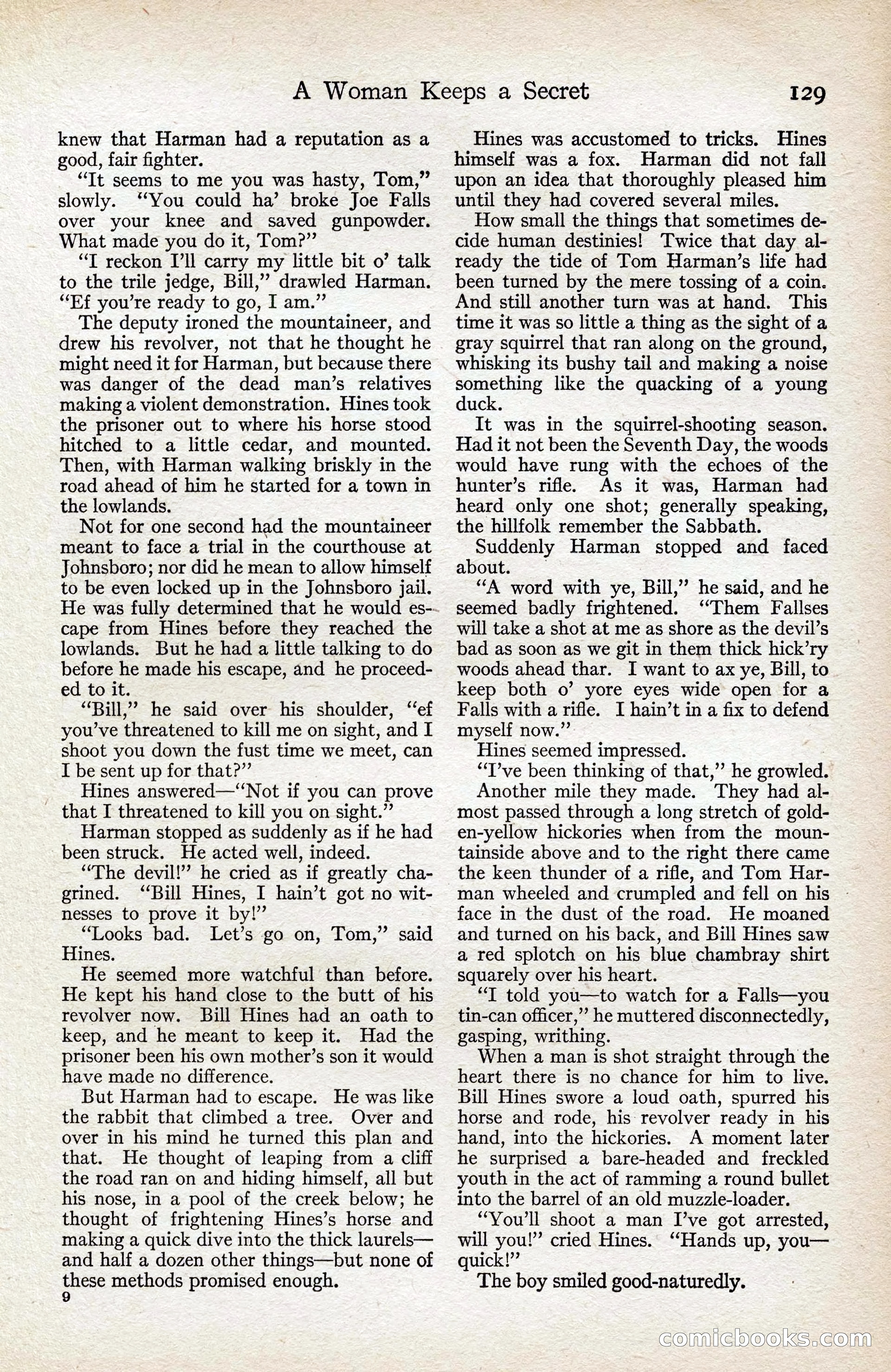 Adventure Magazine, August 1916 — page 131 of 228