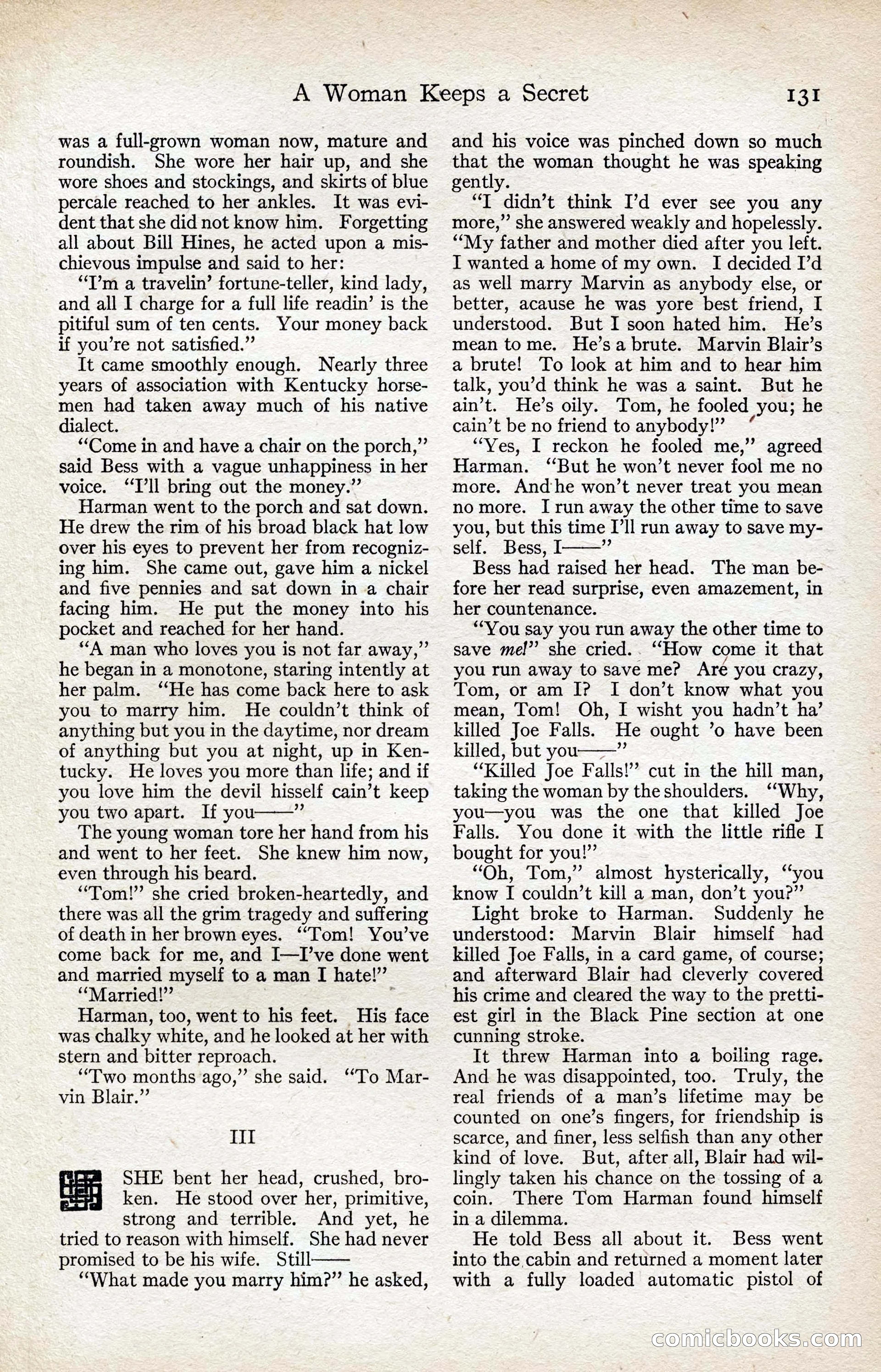 Adventure Magazine, August 1916 — page 133 of 228
