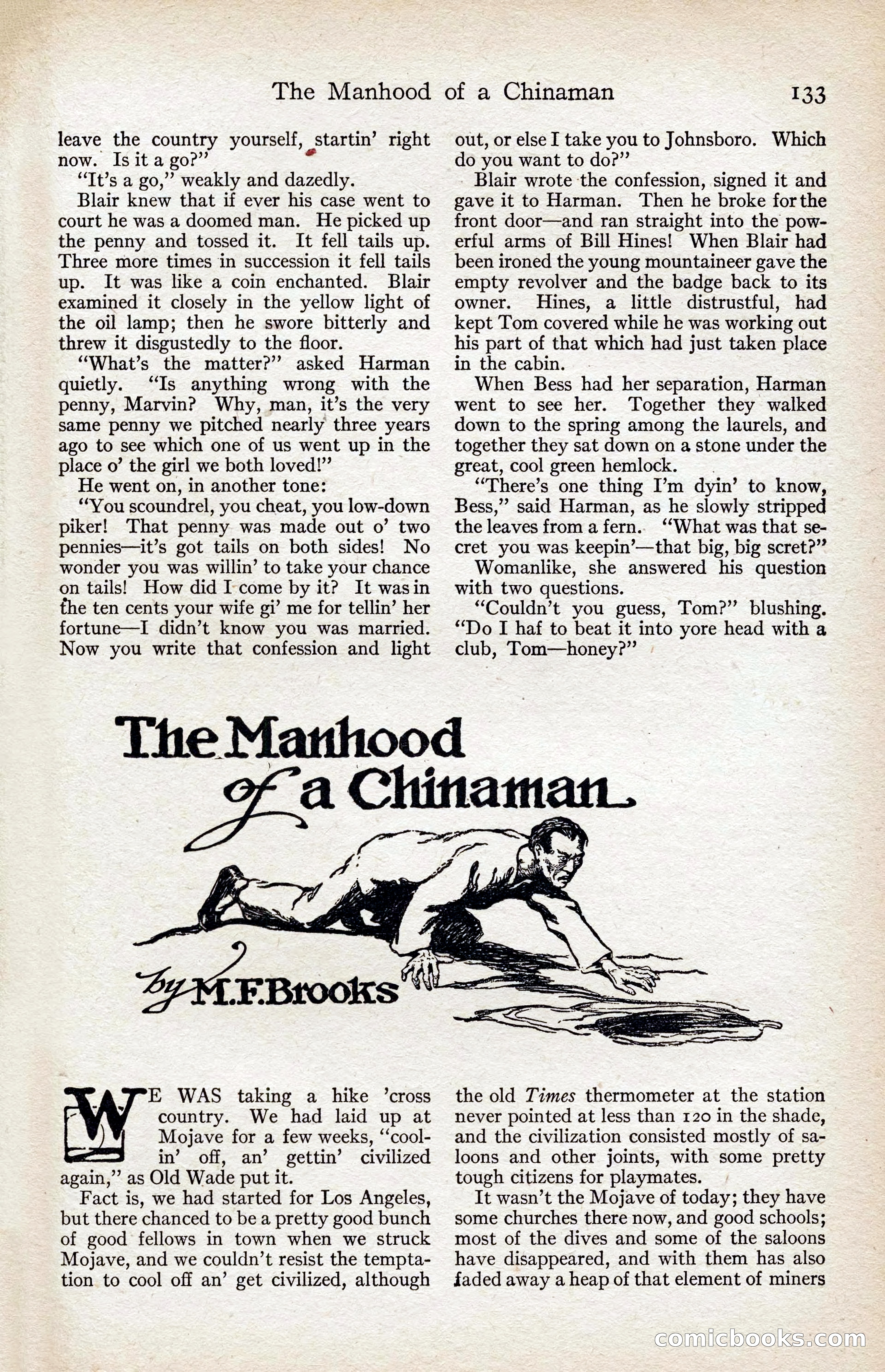 Adventure Magazine, August 1916 — page 135 of 228