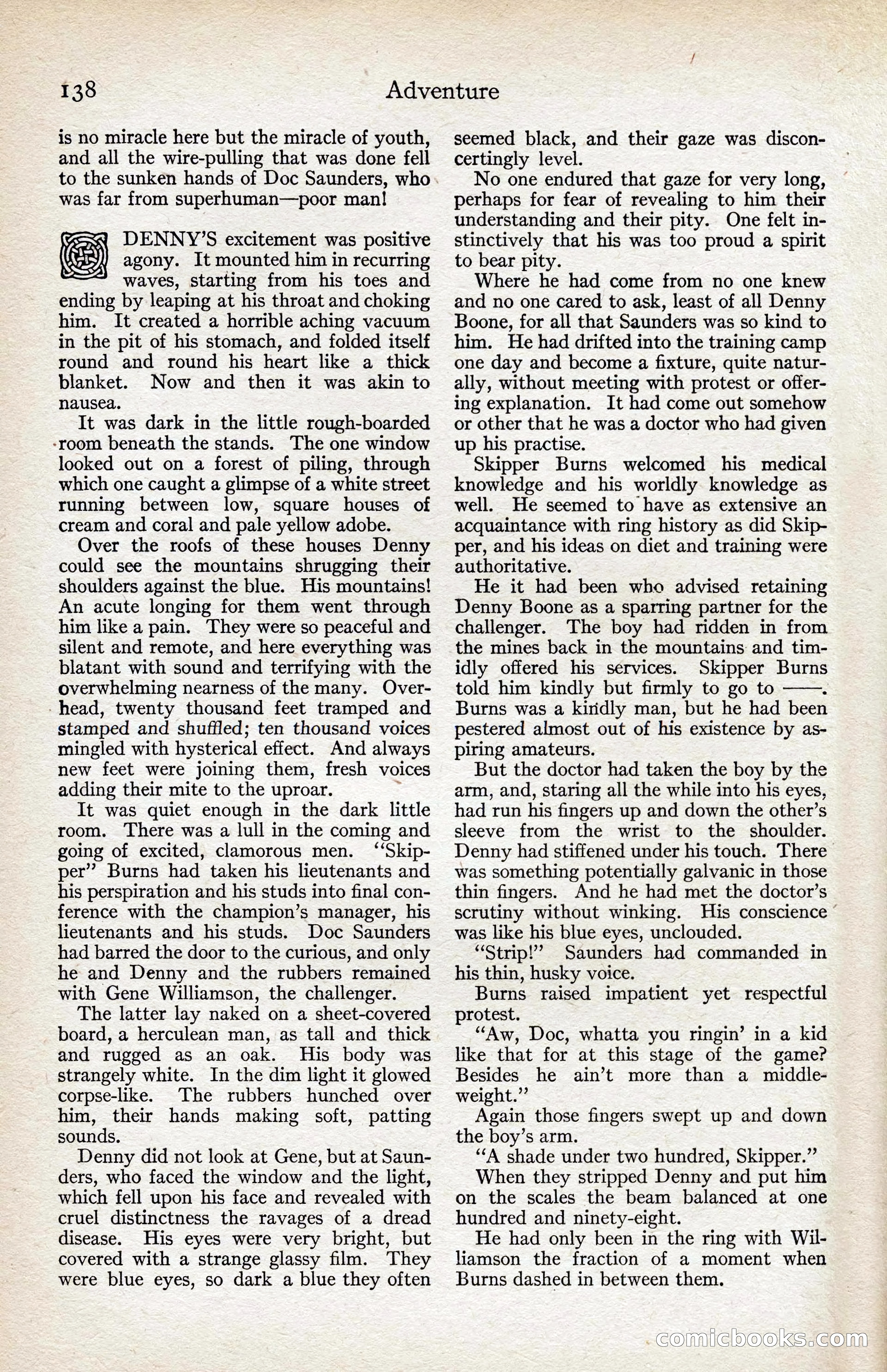 Adventure Magazine, August 1916 — page 140 of 228