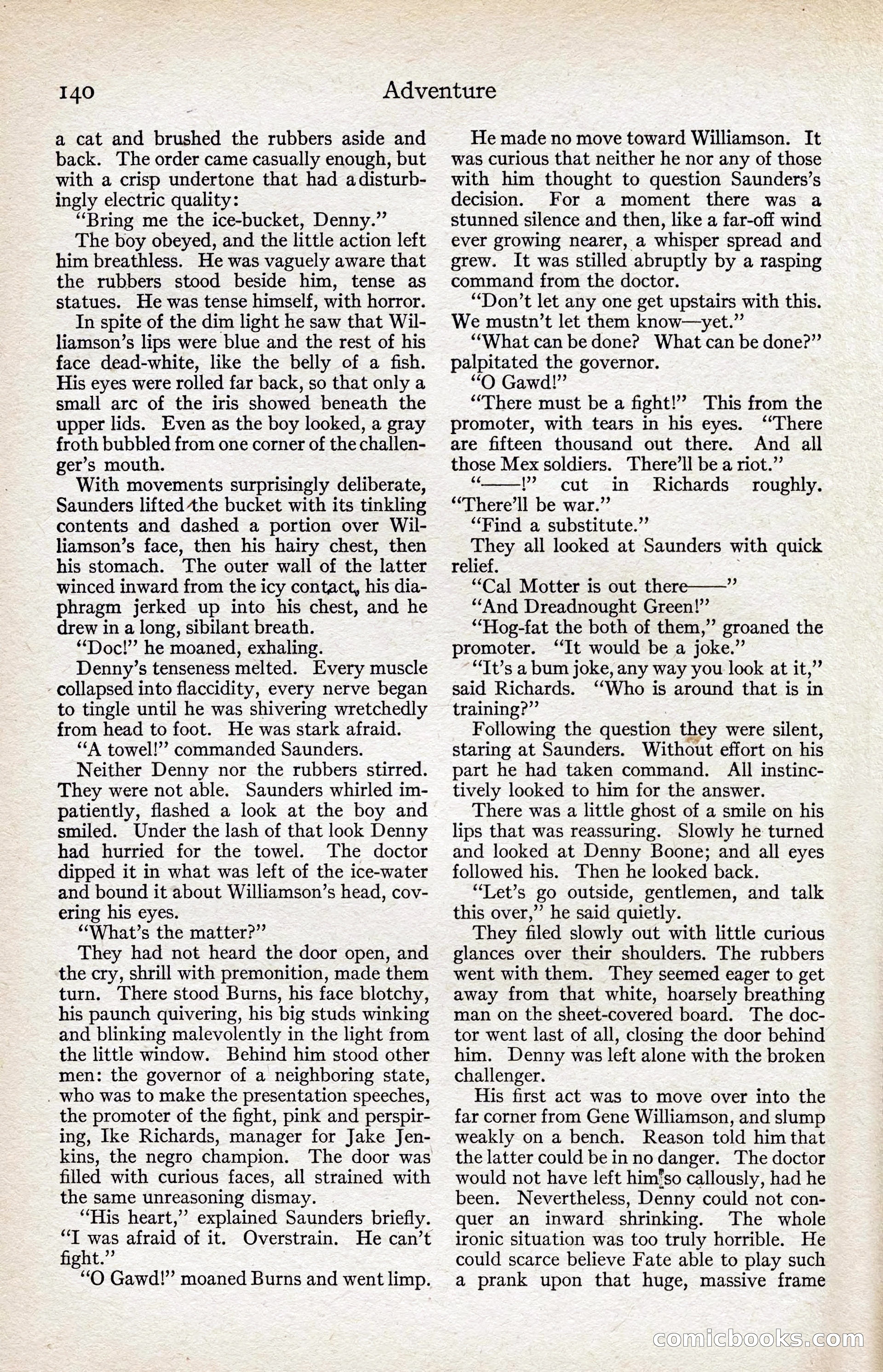 Adventure Magazine, August 1916 — page 142 of 228