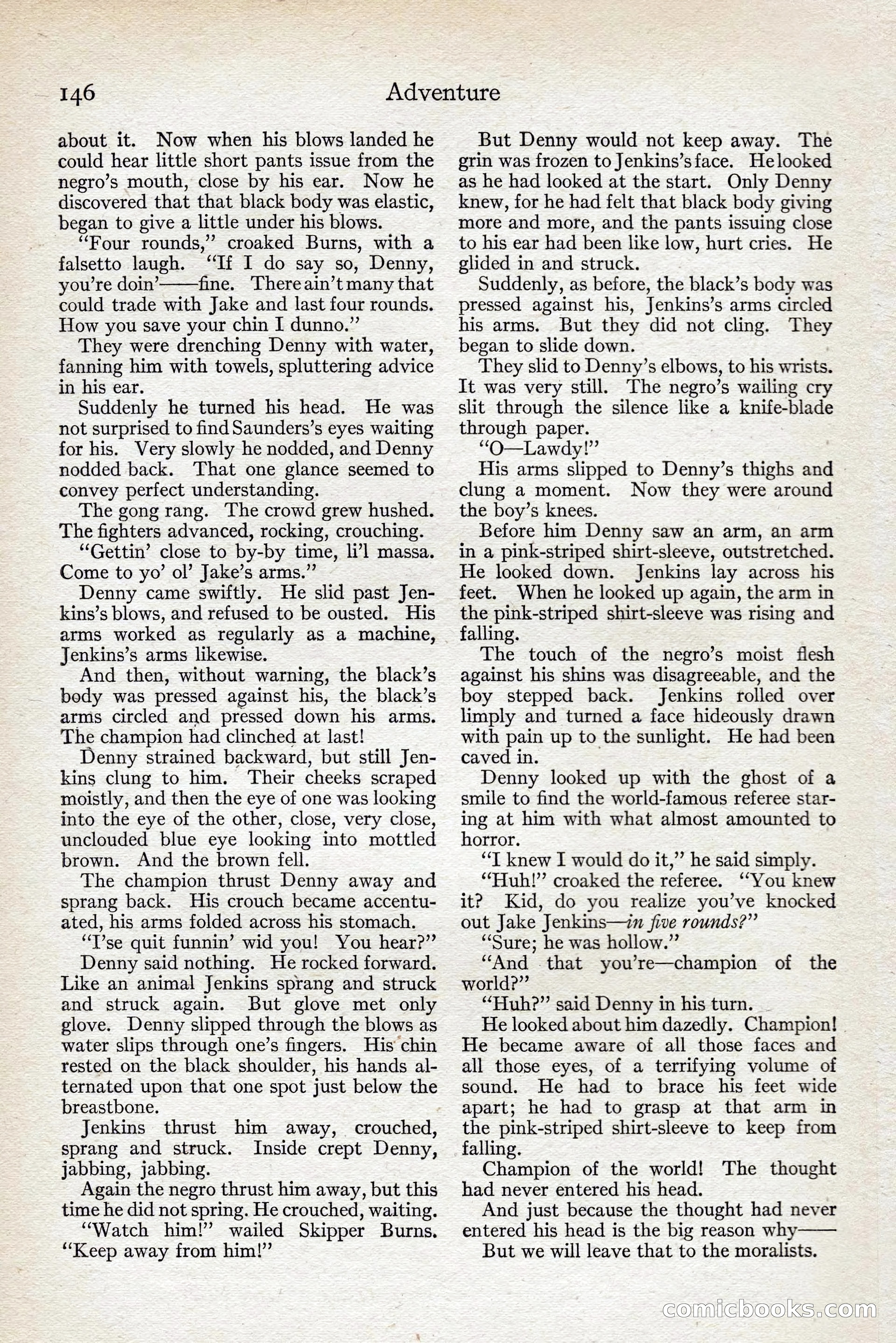 Adventure Magazine, August 1916 — page 148 of 228