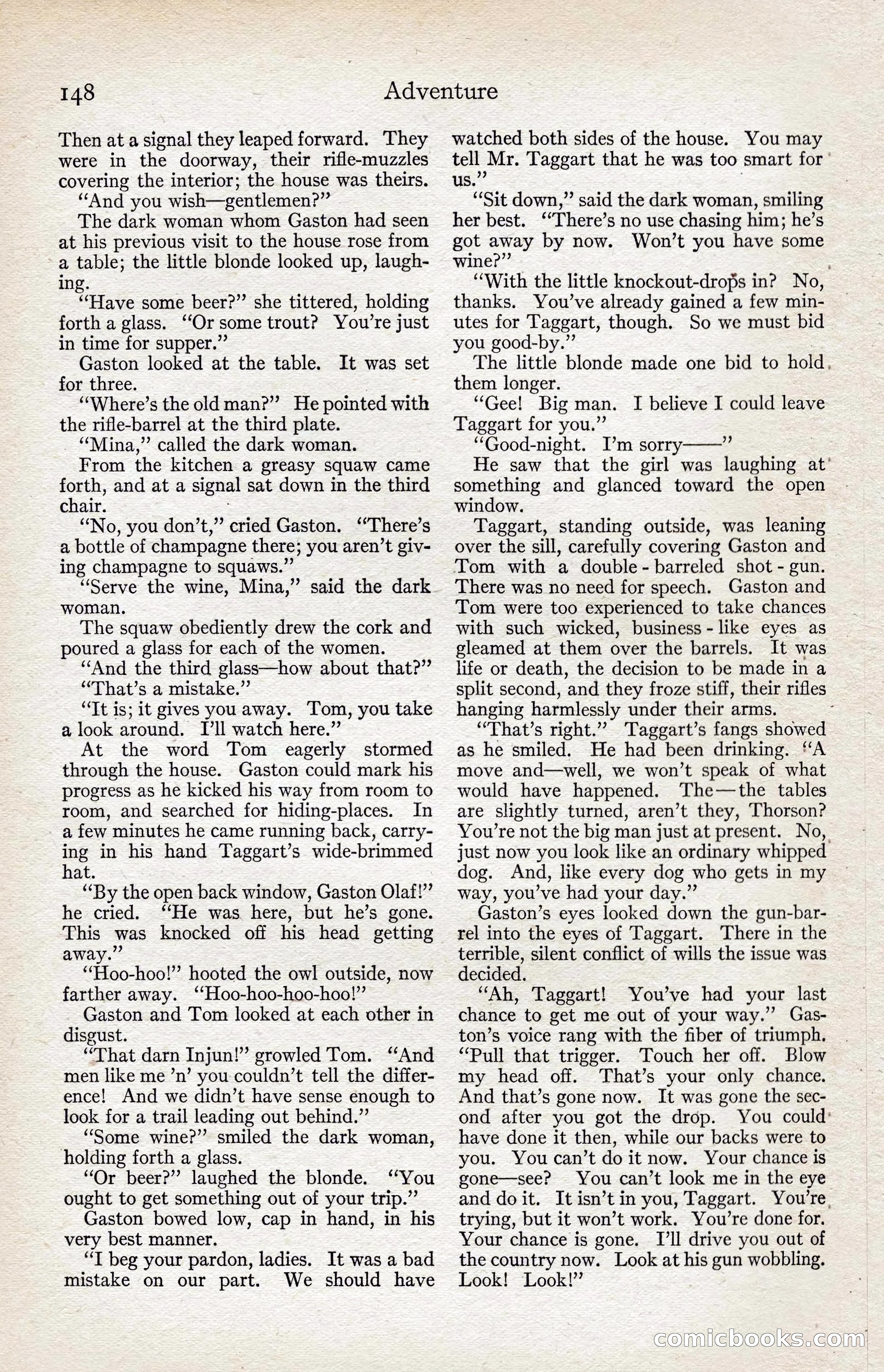 Adventure Magazine, August 1916 — page 150 of 228