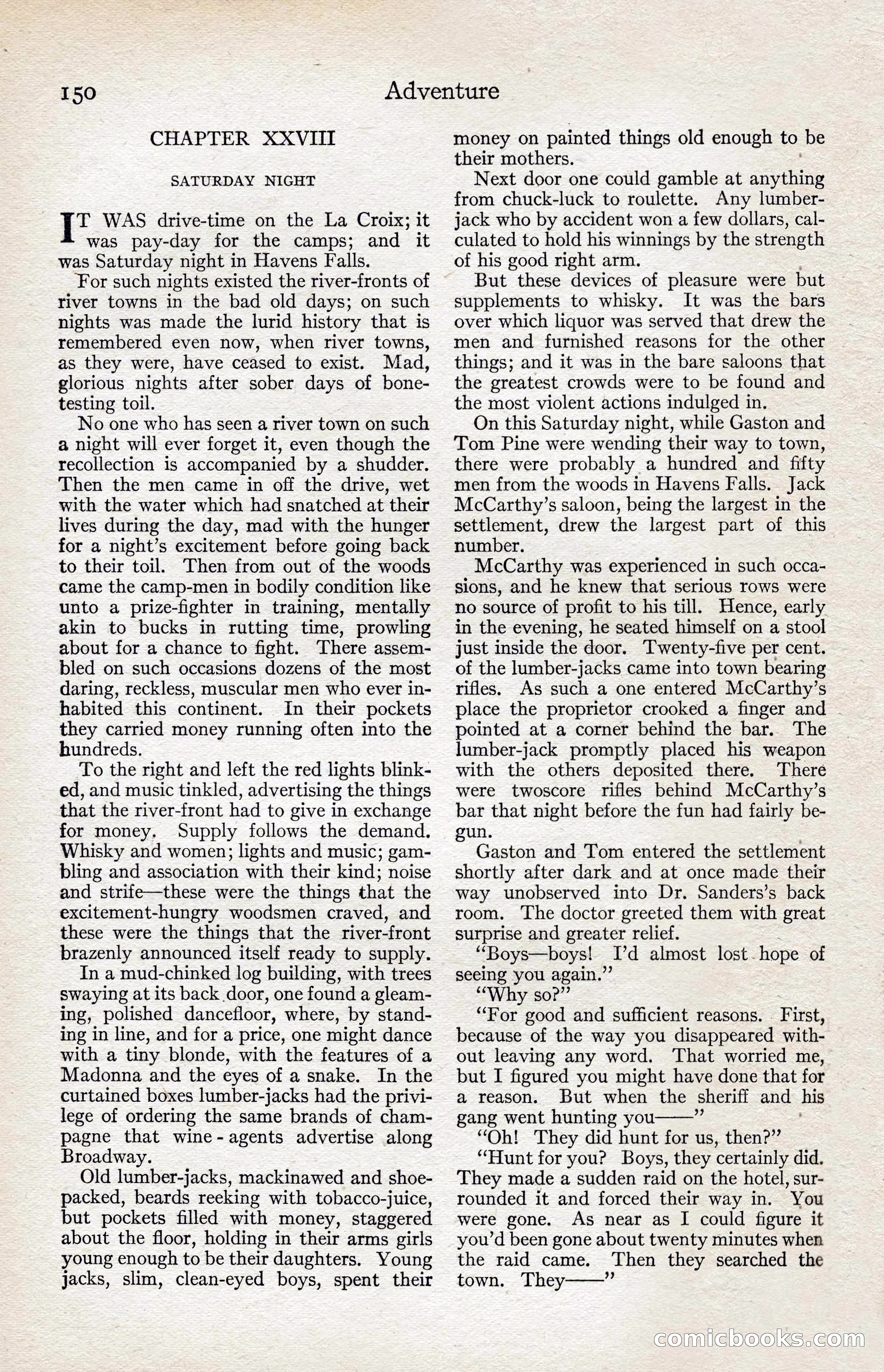 Adventure Magazine, August 1916 — page 152 of 228