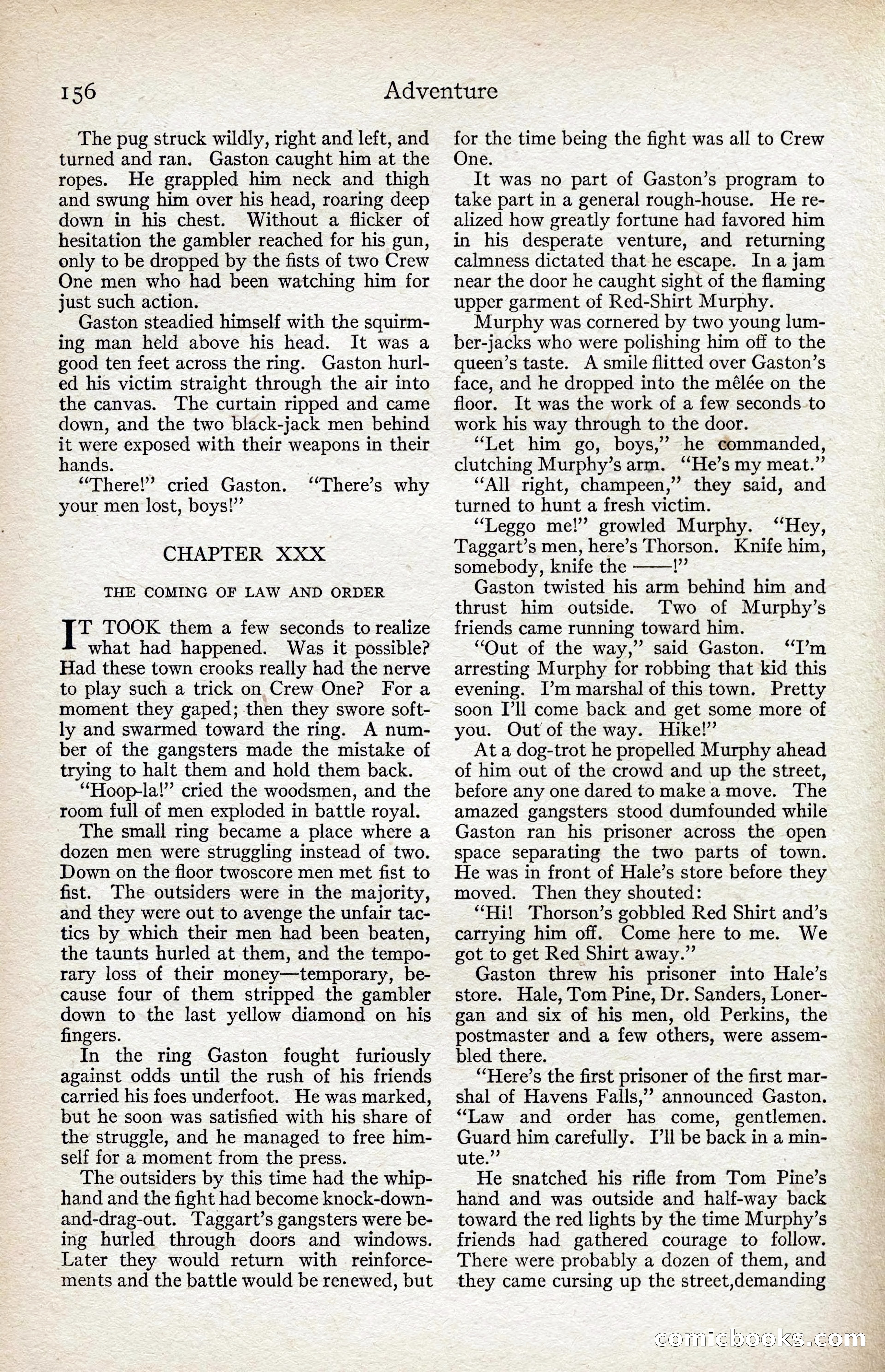 Adventure Magazine, August 1916 — page 158 of 228