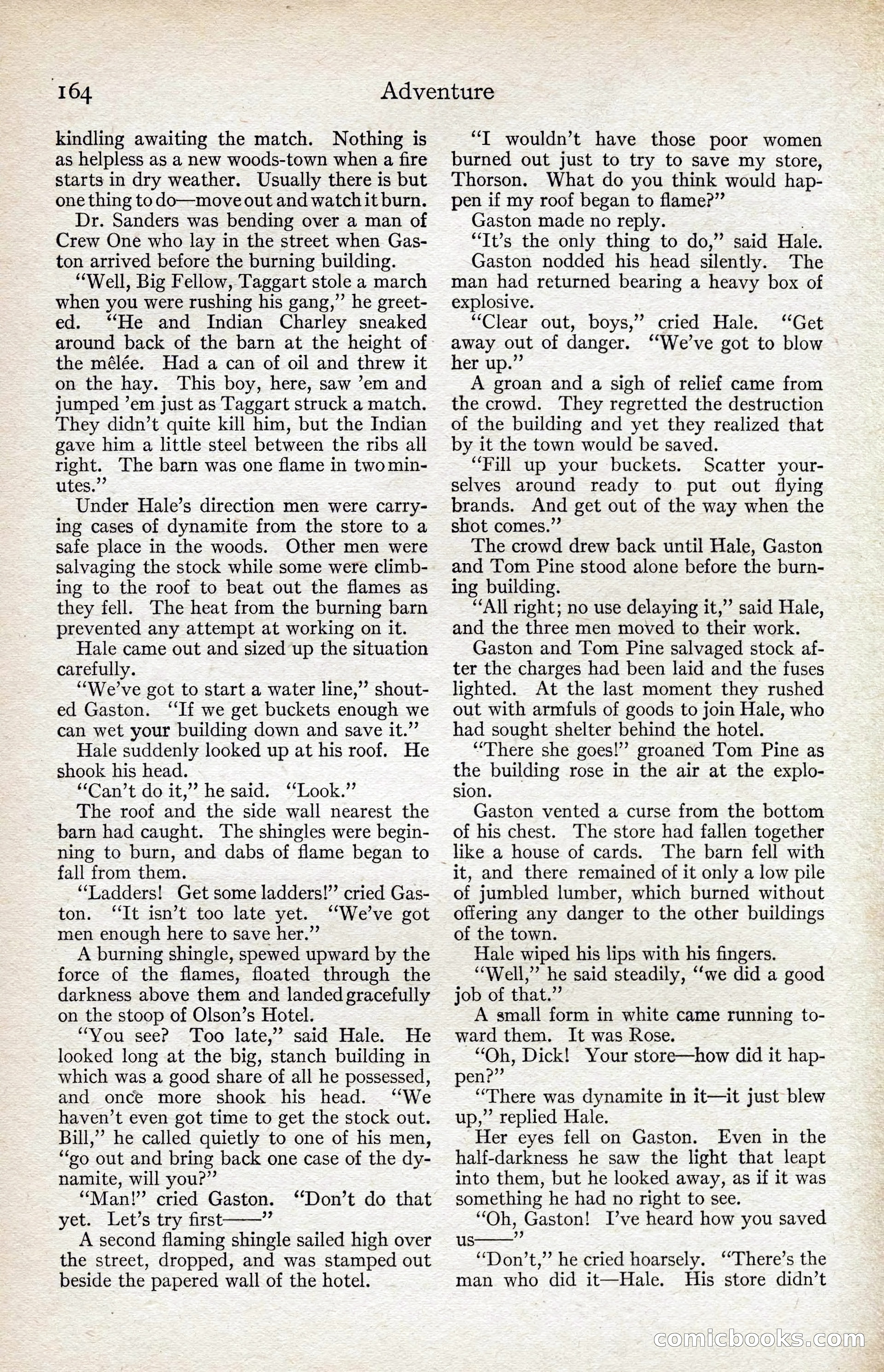 Adventure Magazine, August 1916 — page 166 of 228