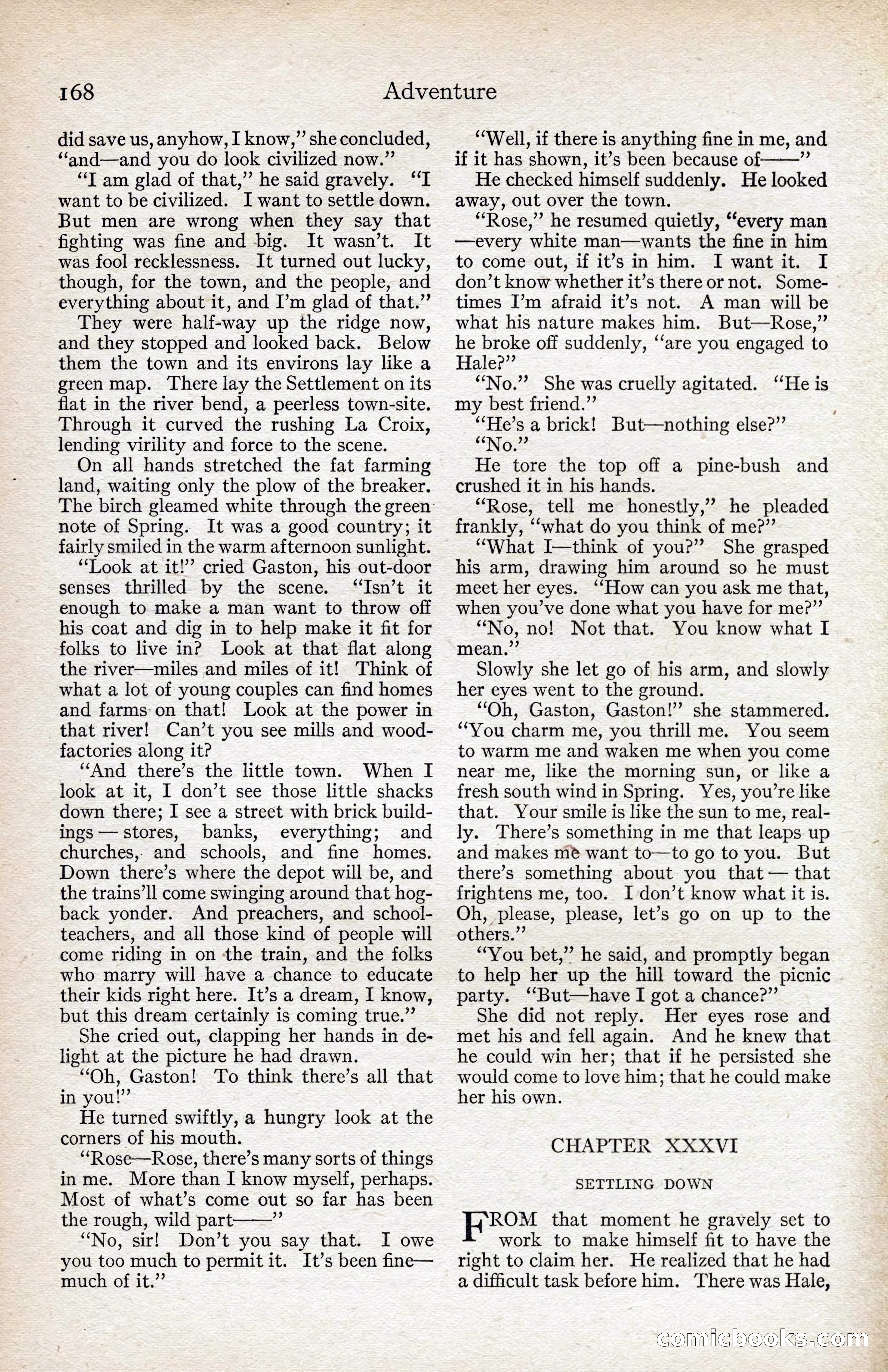 Adventure Magazine, August 1916 — page 170 of 228